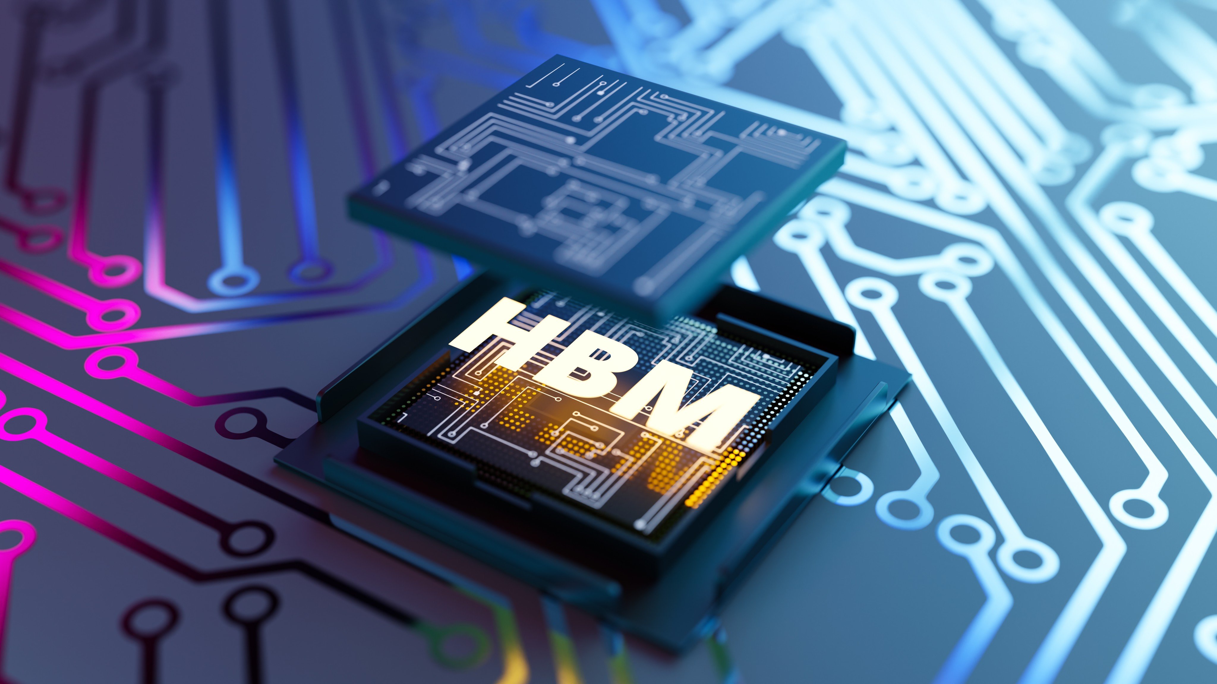 High-bandwidth memory chips are typically bundled with artificial intelligence processors. Photo: Shutterstock
