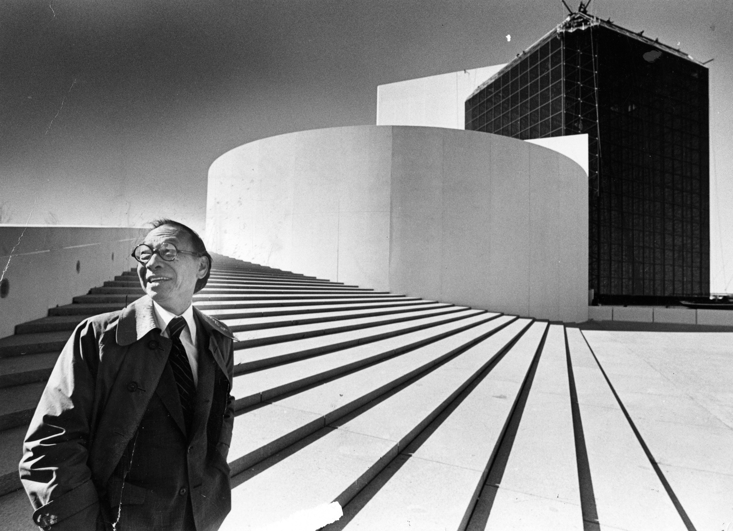 Chinese-born American architect I.M. Pei was one of the most important architects of recent decades, with key works around the globe including the John F. Kennedy Presidential Library and Museum in Boston, seen here in 1979. Photo: Getty Images