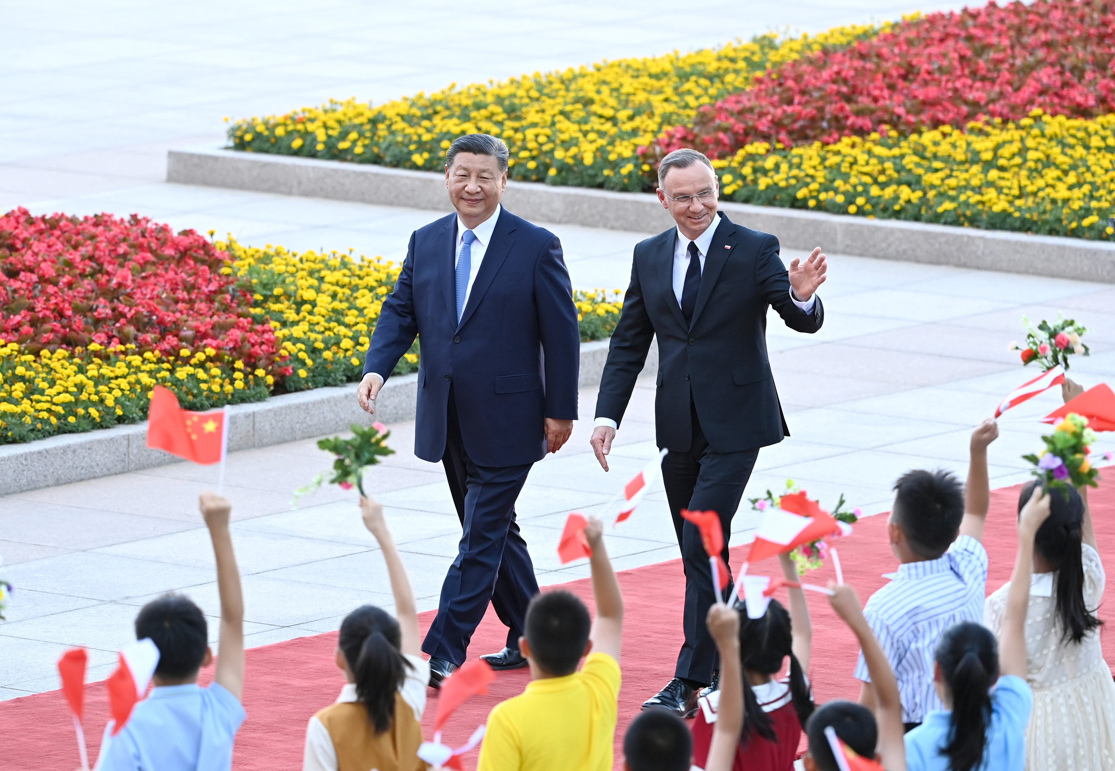 Chinese President Xi Jinping hosted his Polish counterpart Andrzej Duda in Beijing on Sunday. Photo: Xinhua