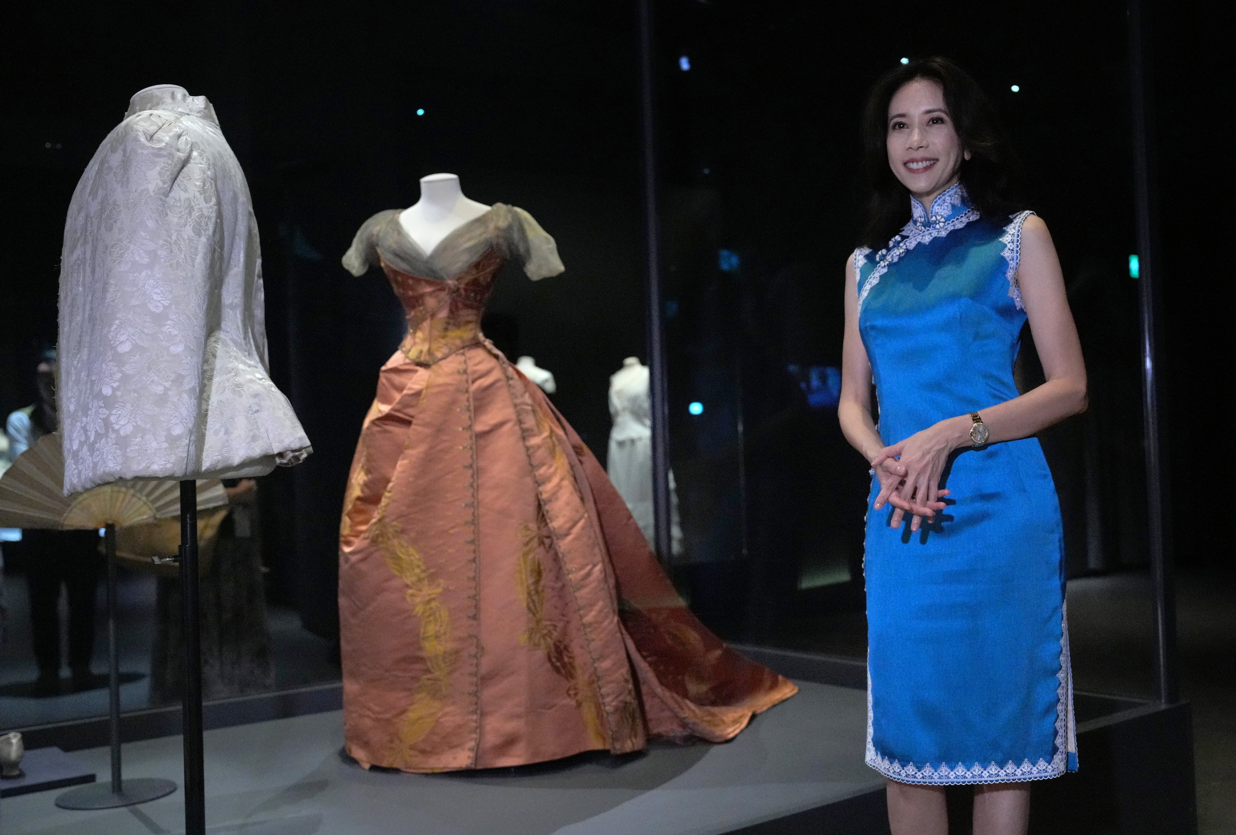 Karen Mok at the museum. This is the first time the Hong Kong Palace Museum has asked a celebrity to create an audio guide. May Tse