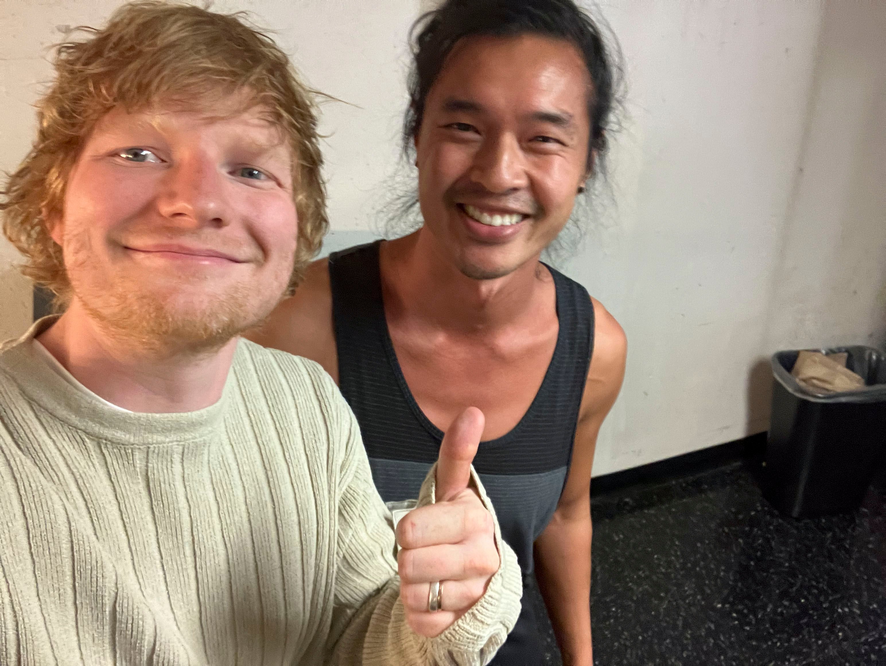 Busker Daniel Lew, who was invited to meet Ed Sheeran (left) after being heard busking in Vancouver, Canada, recently released his latest album, Destiny, on June 25. Photo: Daniel Lew