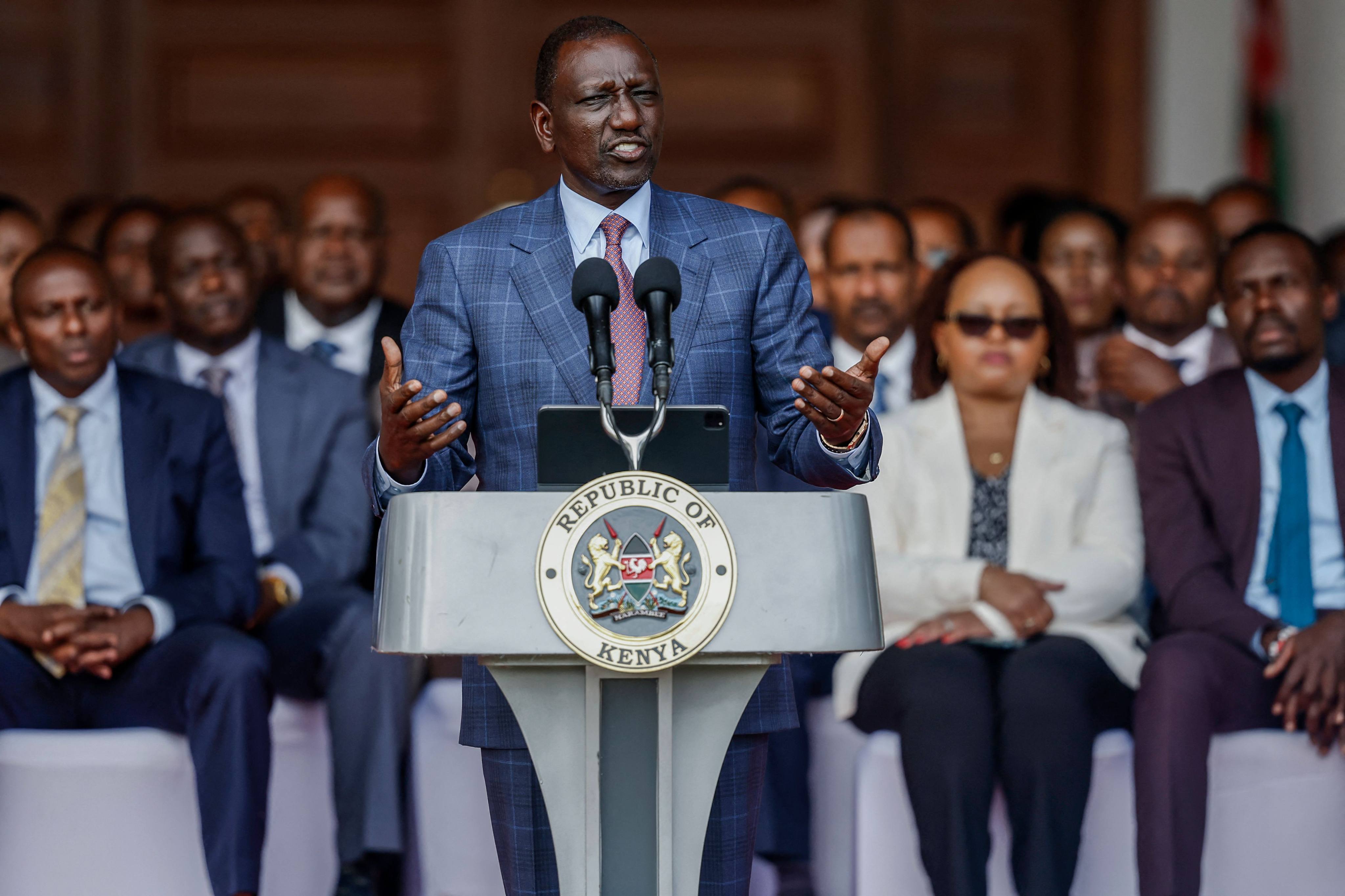 Kenya’s President William Ruto on Wednesday. Photo: AFP