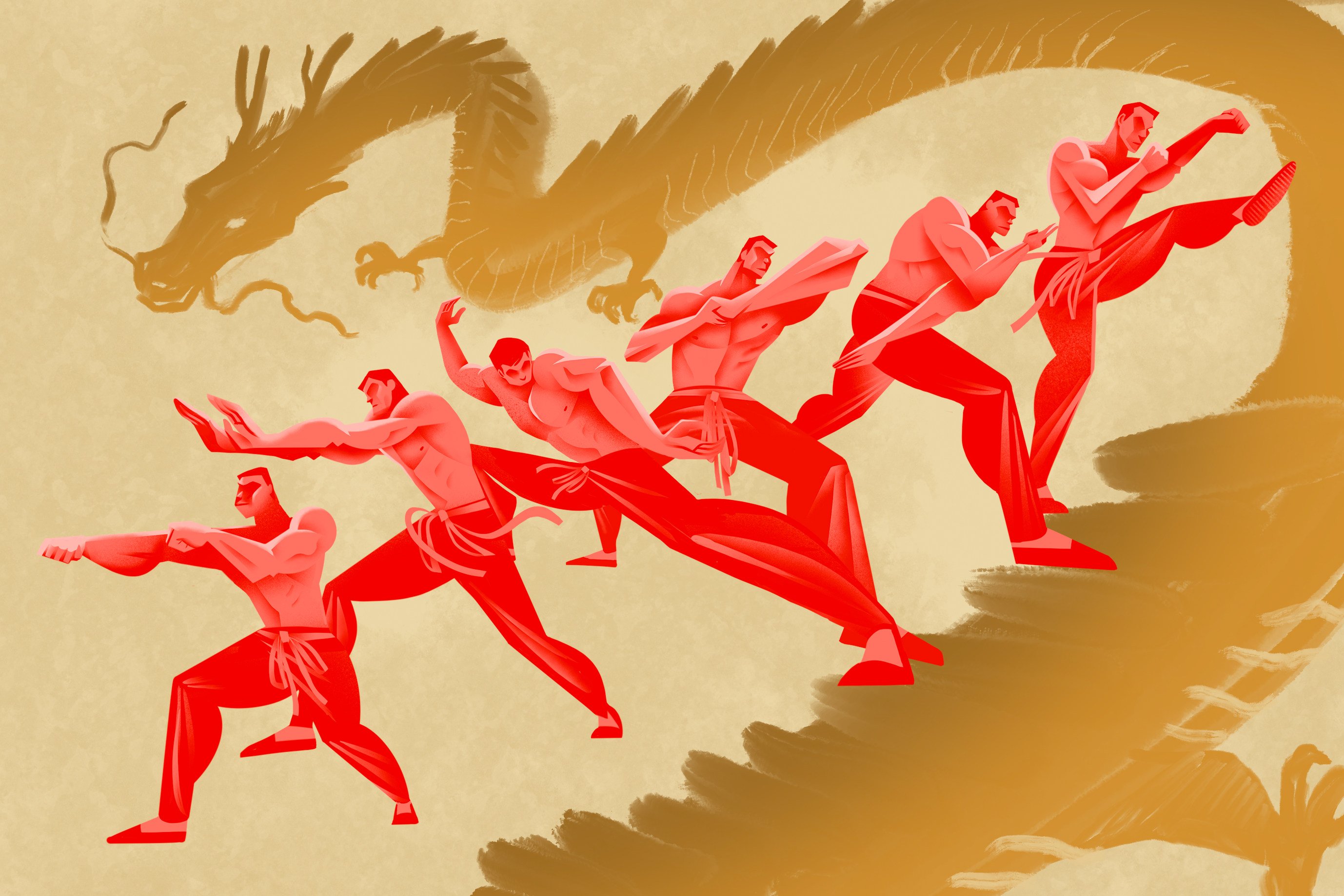 Techniques inspired by 12 animals are associated with a powerful style of Chinese martial arts called xing yi quan. Illustration: Davies Christian Surya