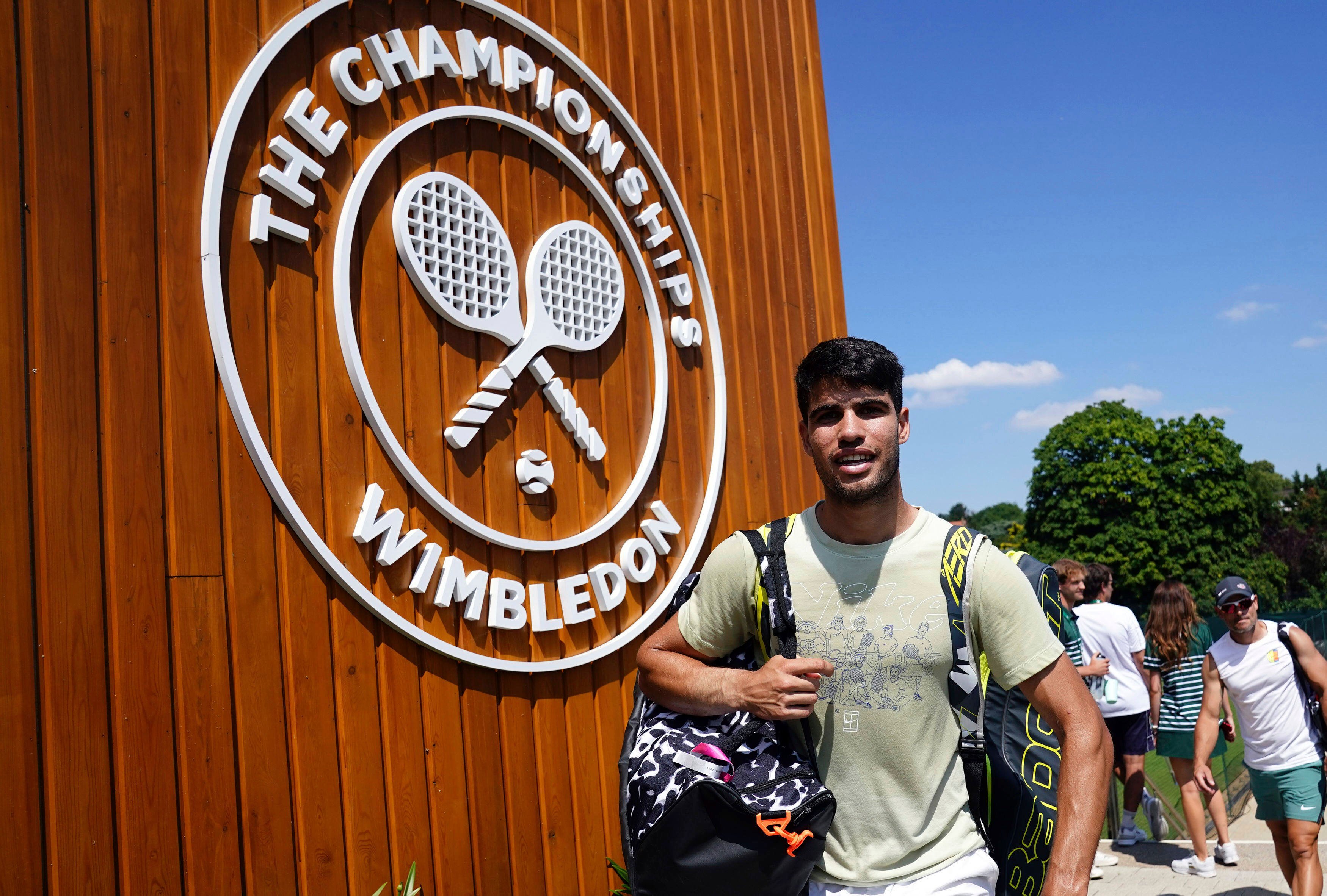 Carlos Alcaraz is looking to defend his Wimbledon title and claim his second grand slam of the year. Photo: AP