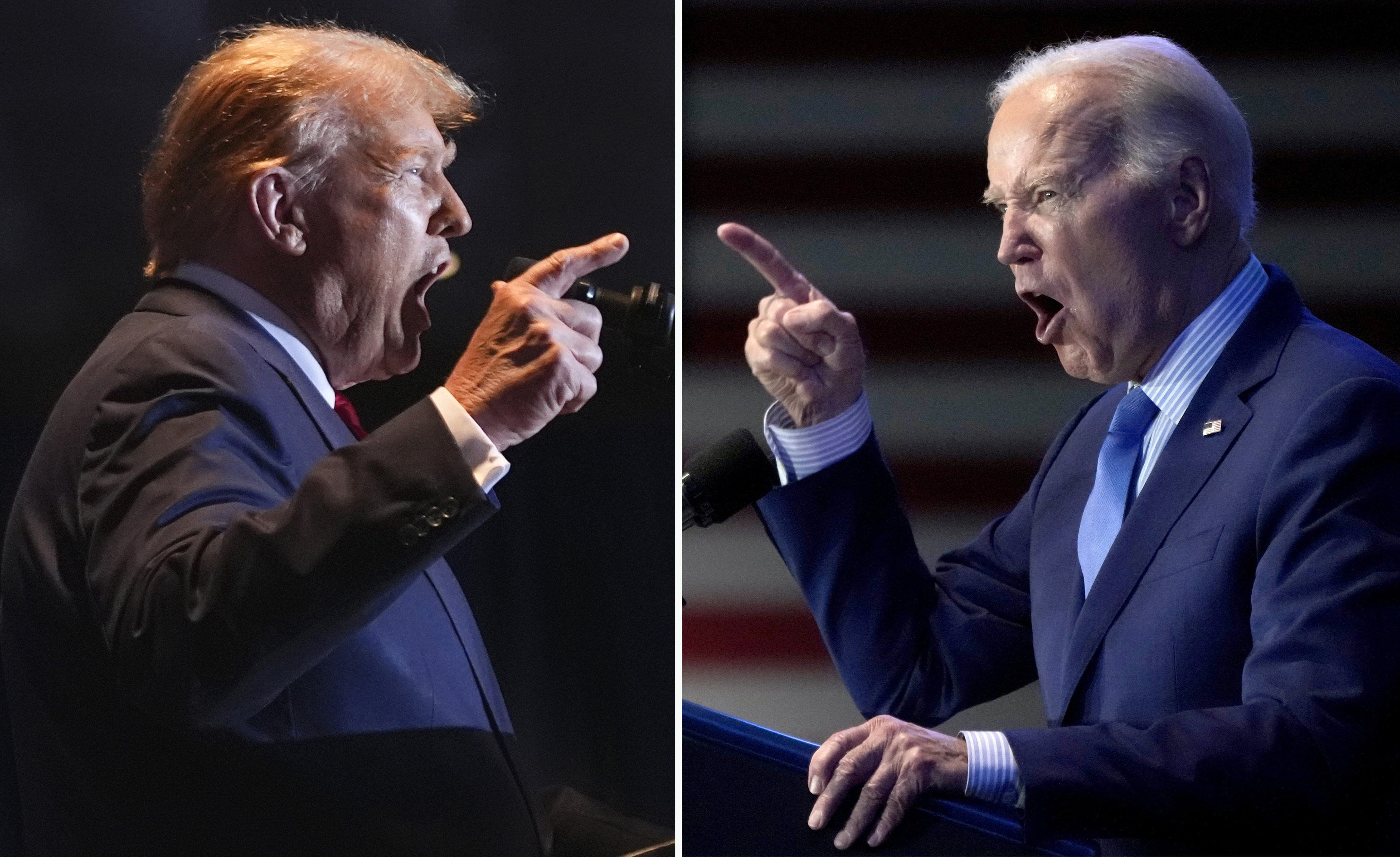 The first televised showdown between Donald Trump and US President Joe Biden is on June 27. Photo: AP