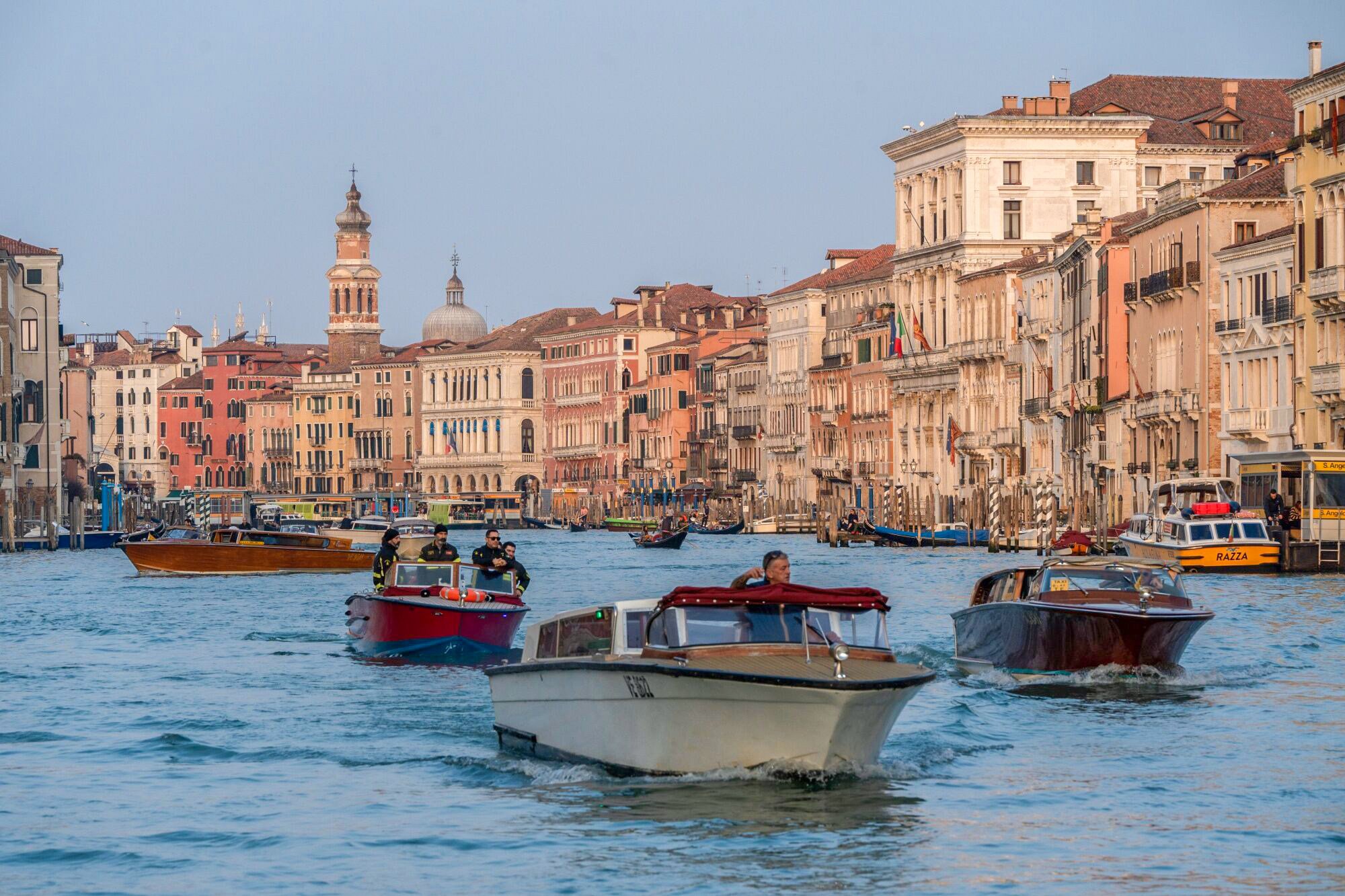 Boats are seen along the Grand Canal in Venice in March. Smuggled Chinese migrants were transported to a safe house near Venice before being taken either elsewhere in Italy or to other EU countries. Photo: Bloomberg