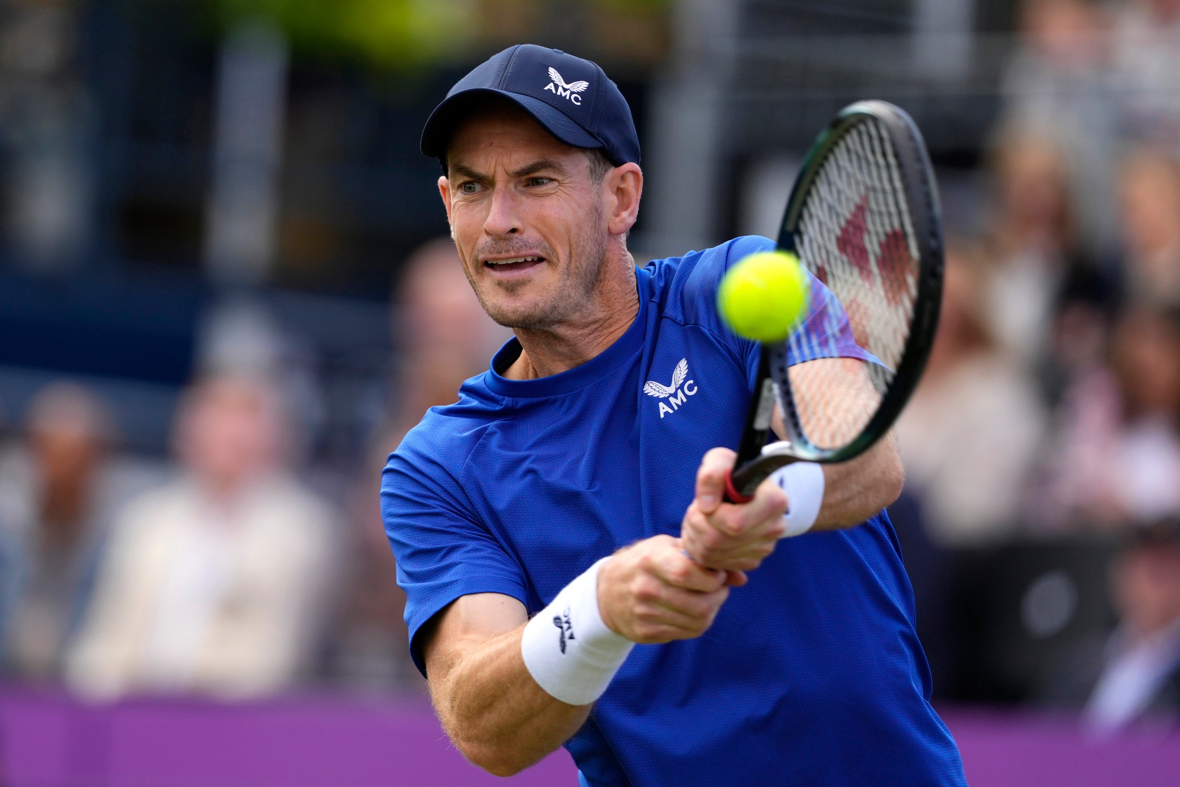 Scotland’s Andy Murray, who is recovering from back surgery, will open what is expected to be his final Wimbledon against Czech Tomas Machac. Photo: AP