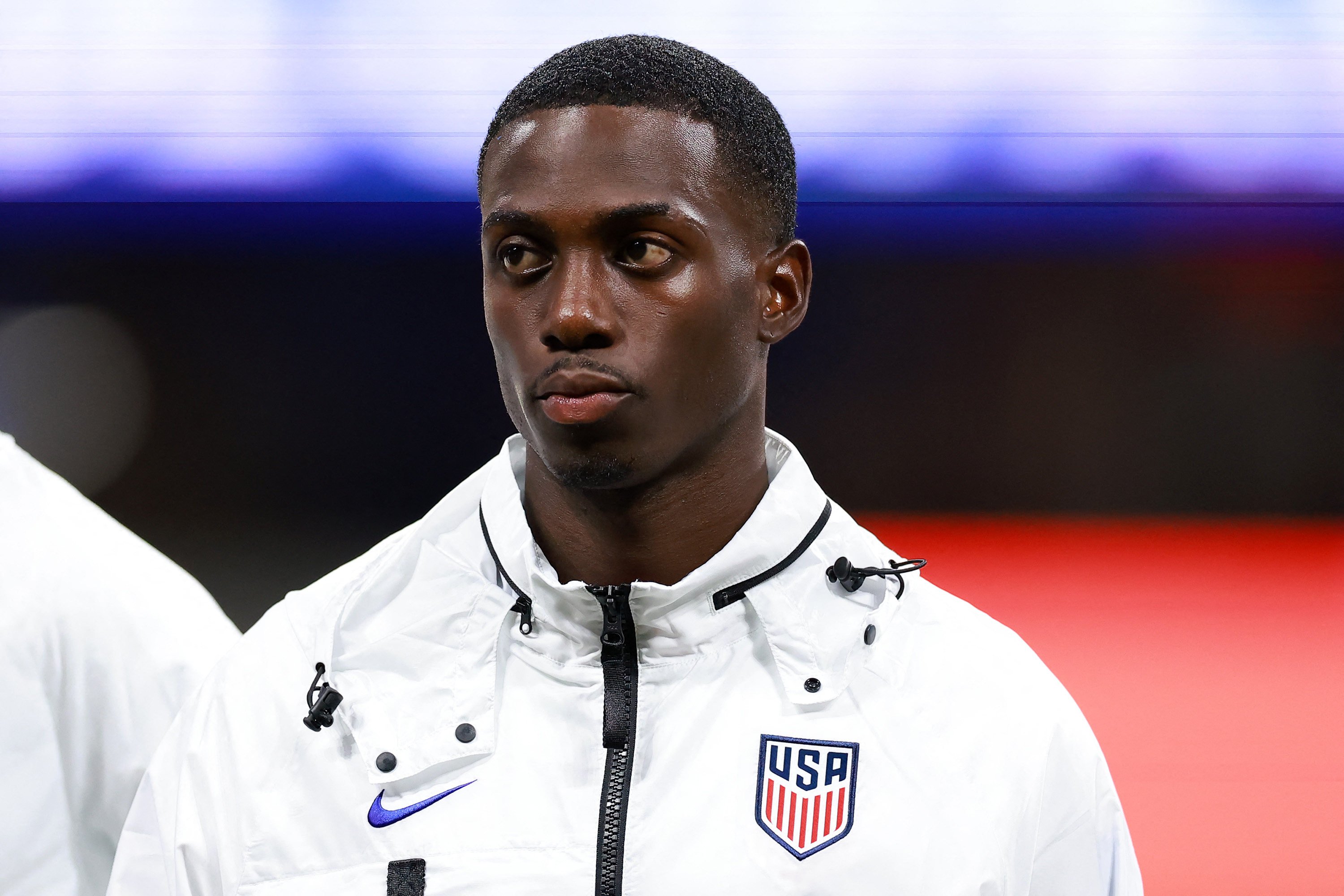 Tim Weah was subjected to racist abuse online after he received a red card as the United States lost to Panama. Photo: AFP