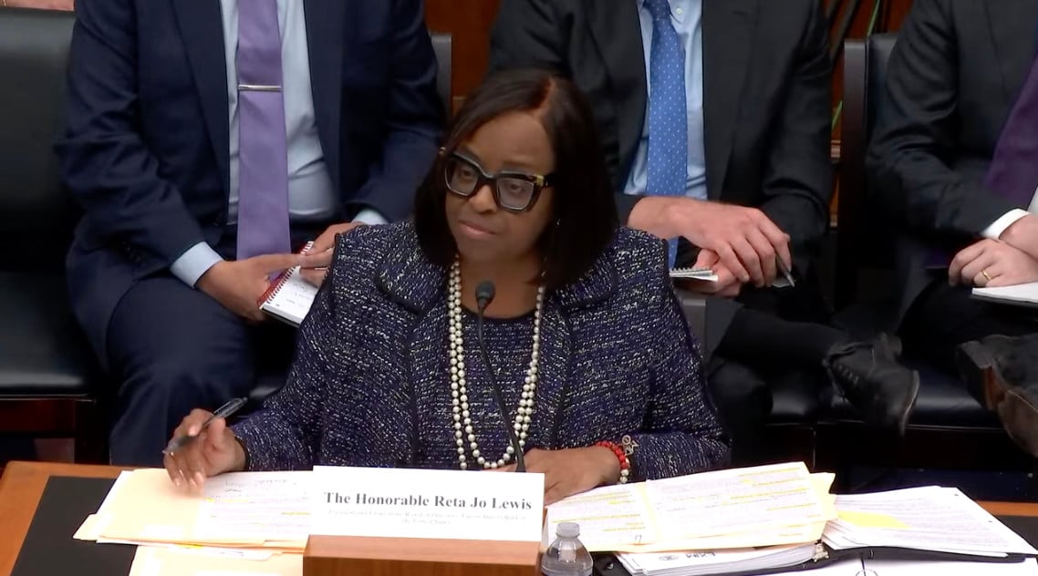 Reta Jo Lewis, president of the Export-Import Bank of the United States, testifies to the House Financial Services Committee in Washington on Thursday. Photo: SCMP Pictures