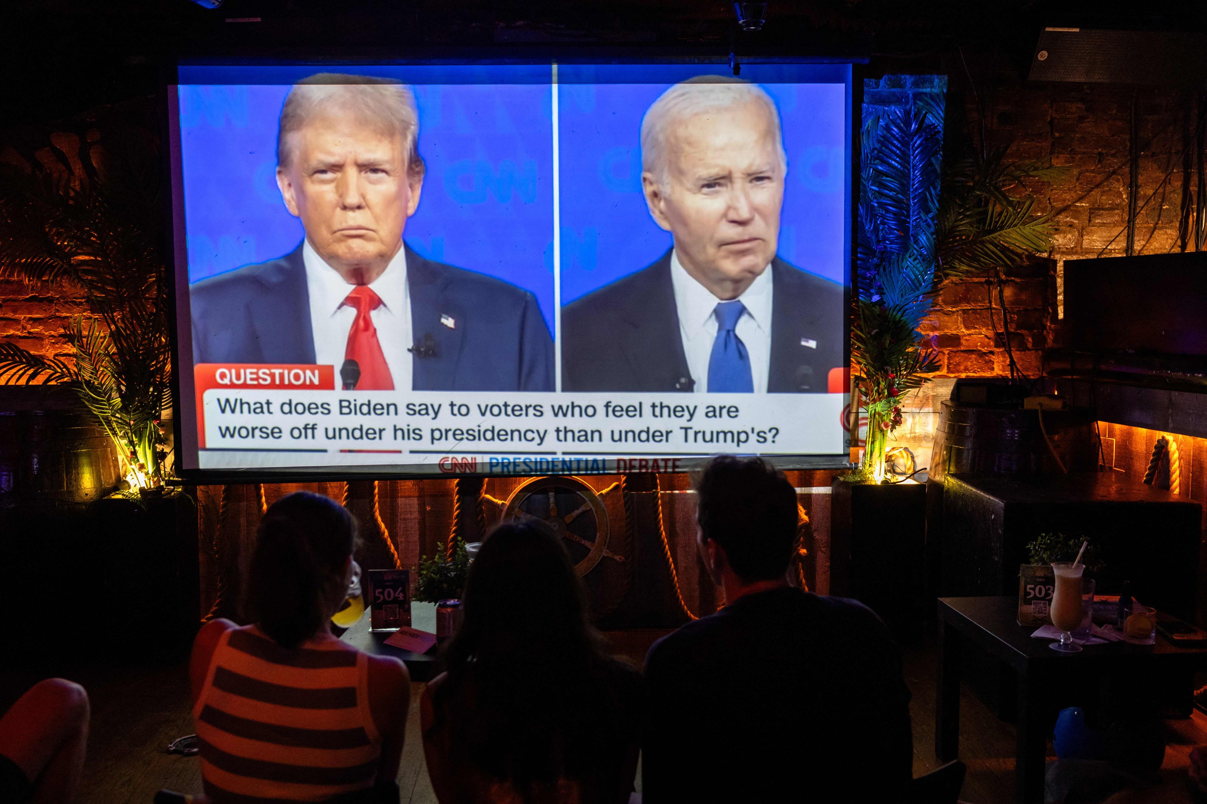 The first general election debate of the 2024 season kicked off Thursday evening in Atlanta. Photo: AFP