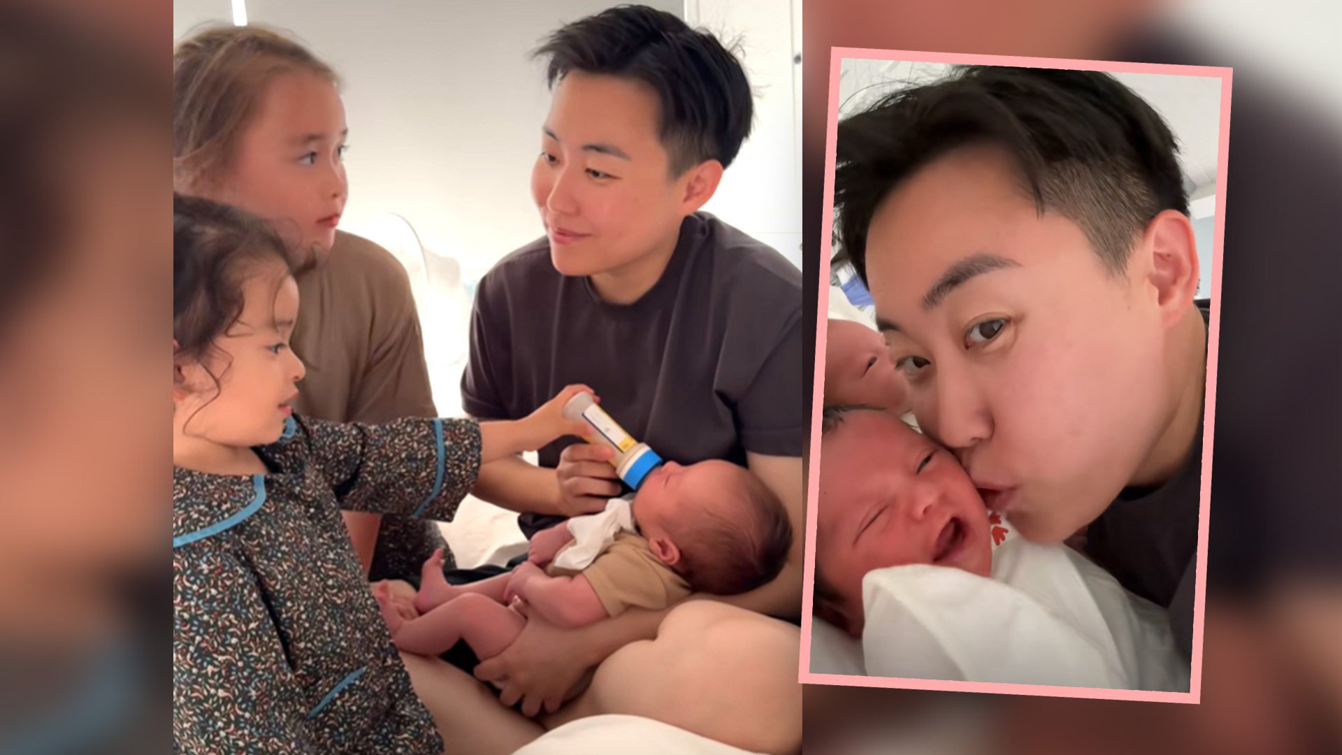 A China makeup company CEO has intrigued her many followers on social media by having four so-called test tube babies. Photo: SCMP composite/Douyin