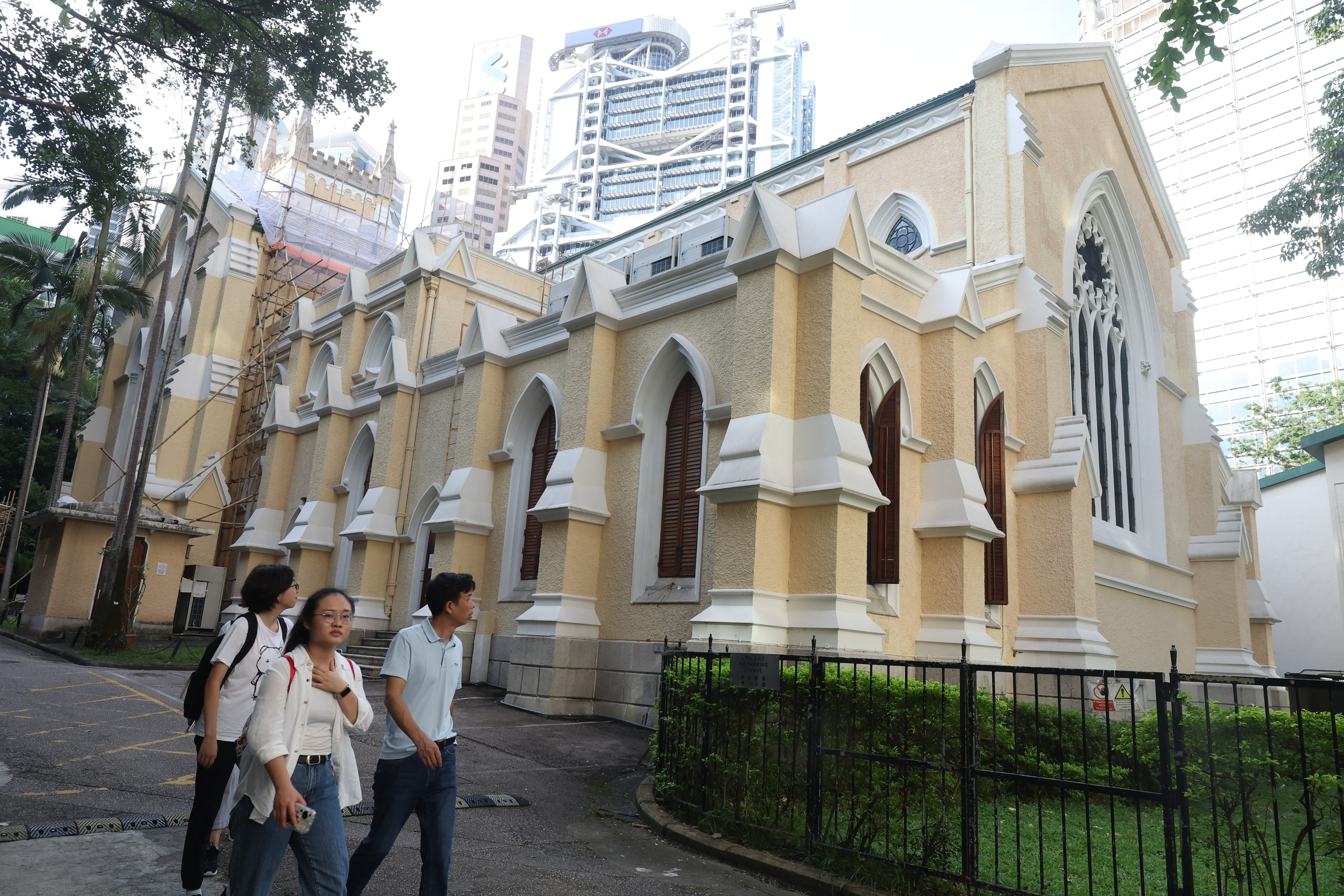 St John’s Cathedral in Central. The US report cited a paper by Freedom House, which downgraded Hong Kong’s freedom of expression and belief rating from the highest score 4 in 2022 to 3 in 2023. Photo: Edmond So