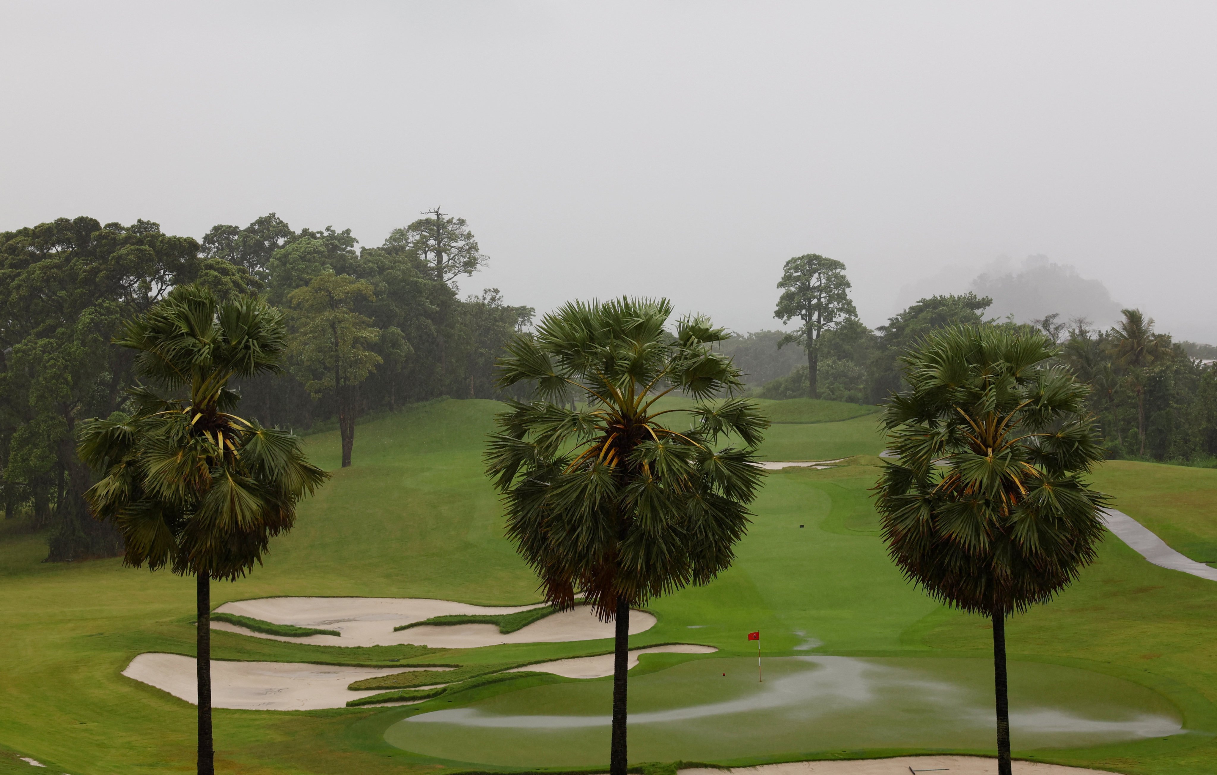 A golf club on Sentosa island in Singapore. Golf courses in the city state lease government land, leaving them vulnerable to changes in planning goals. Photo: Reuters