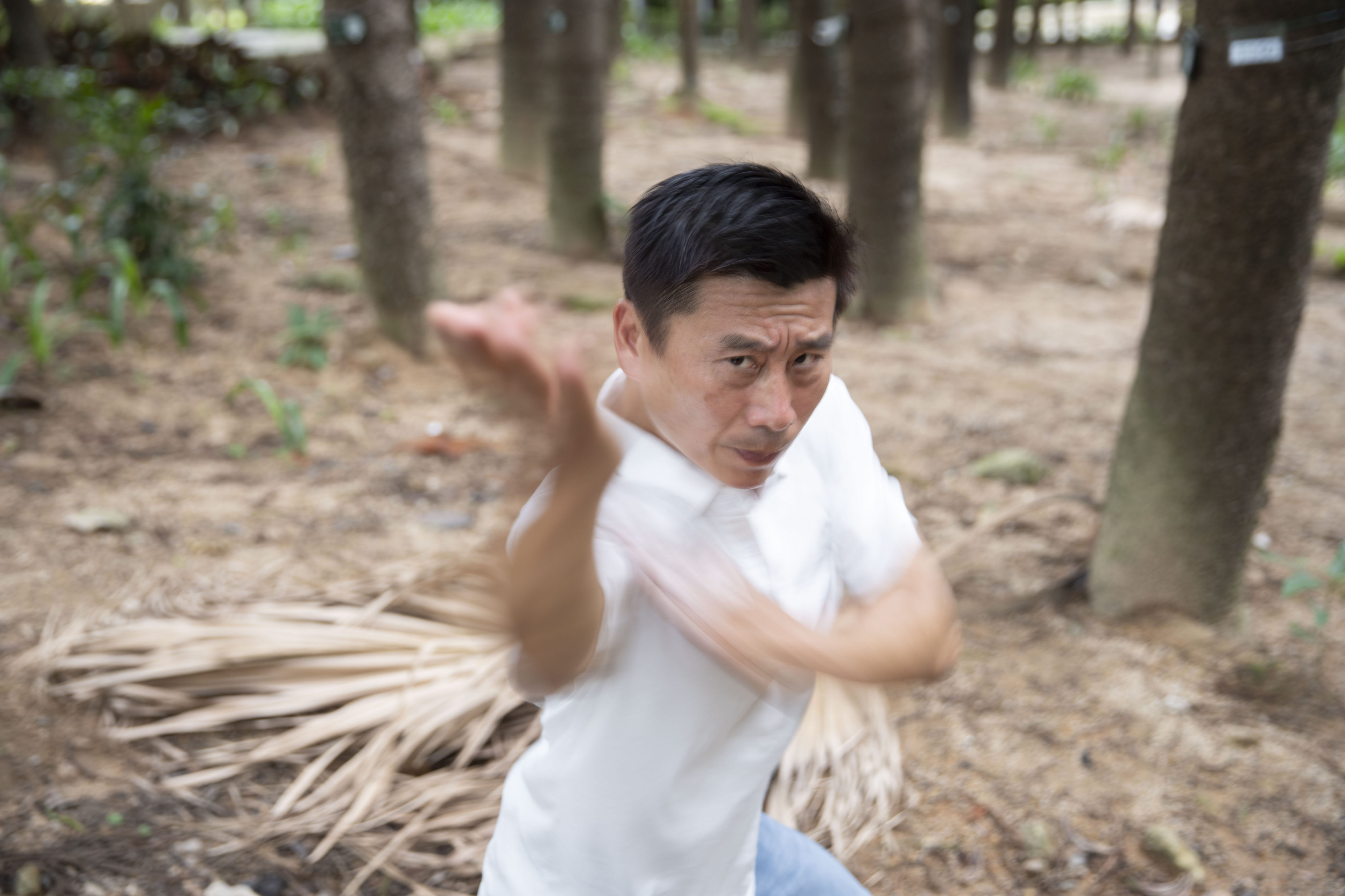 Jaden He Jingde is a three-times China national wushu champion who idolised Jet Li and now works in Hong Kong as a martial arts consultant to the film industry. Photo: Nathan Tsui