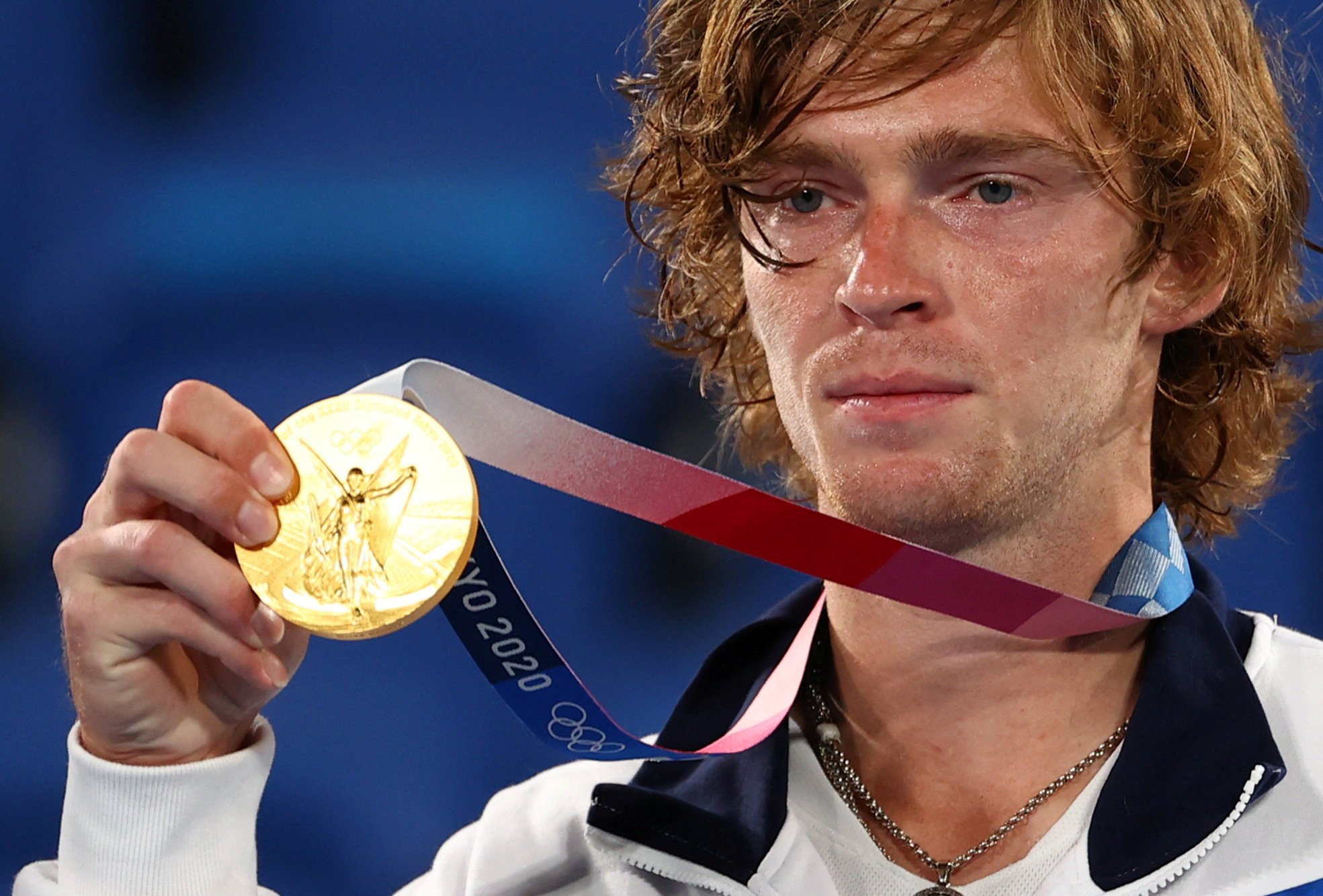 Tokyo mixed doubles gold medallist Andrey Rublev will not defend his title in Paris. Photo: Reuters