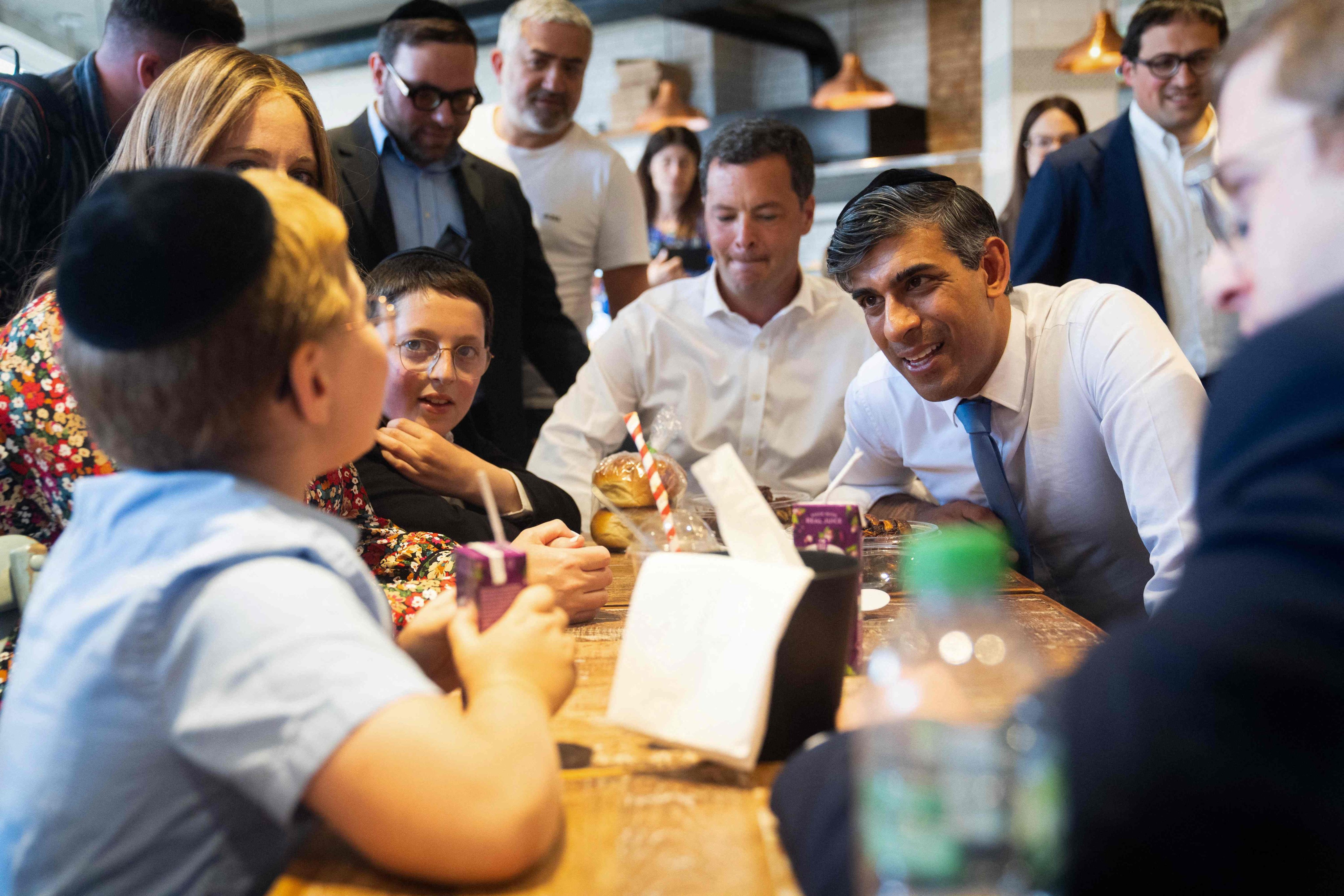 Britain’s Prime Minister and Conservative Party leader Rishi Sunak at a campaign event in London on June 30. The UK general election is on July 4. Photo: AFP