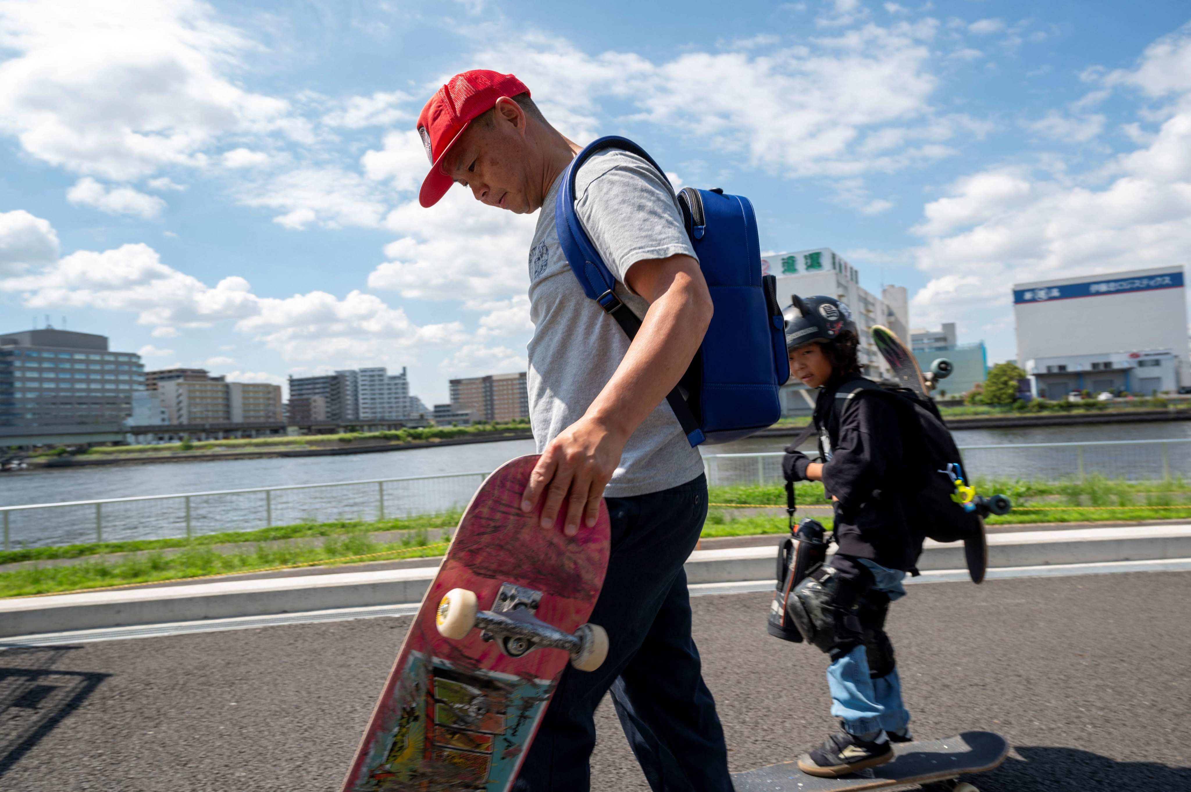 Skateboarding in Japan has risen in popularity and they are expected to dominate the sport at the Paris Olympics. Photo: AFP