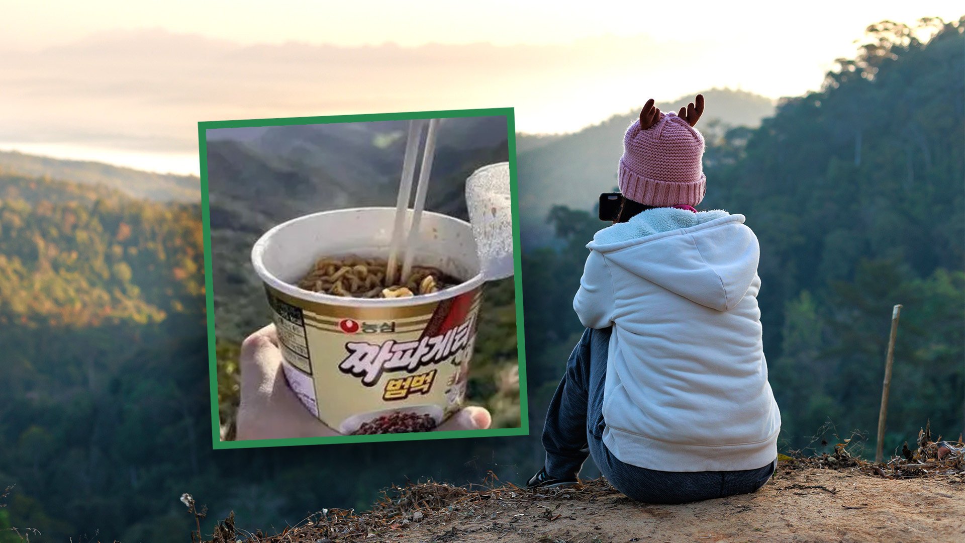 Hikers are flocking to South Korea’s highest peak to enjoy instant noodles, but the rubbish they leave behind is threatening the natural environment. Photo: SCMP composite/Shutterstock/Baidu