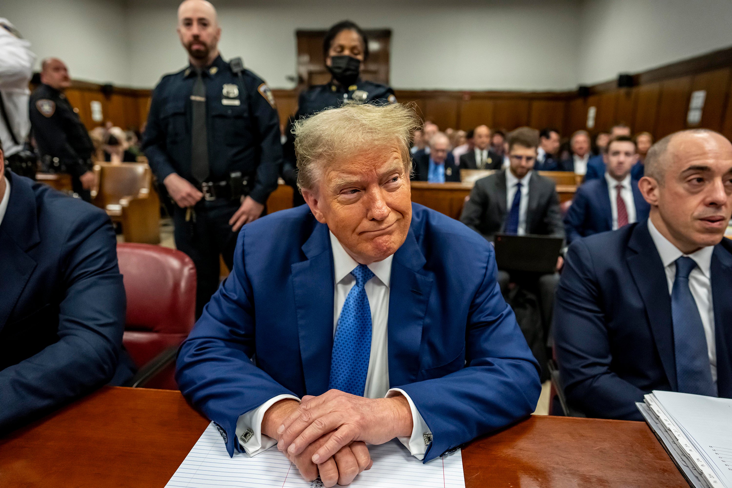 Former US President Donald Trump attends his hush money trial at Manhattan Criminal Court in New York City on May 20. Photo: Getty Images/TNS