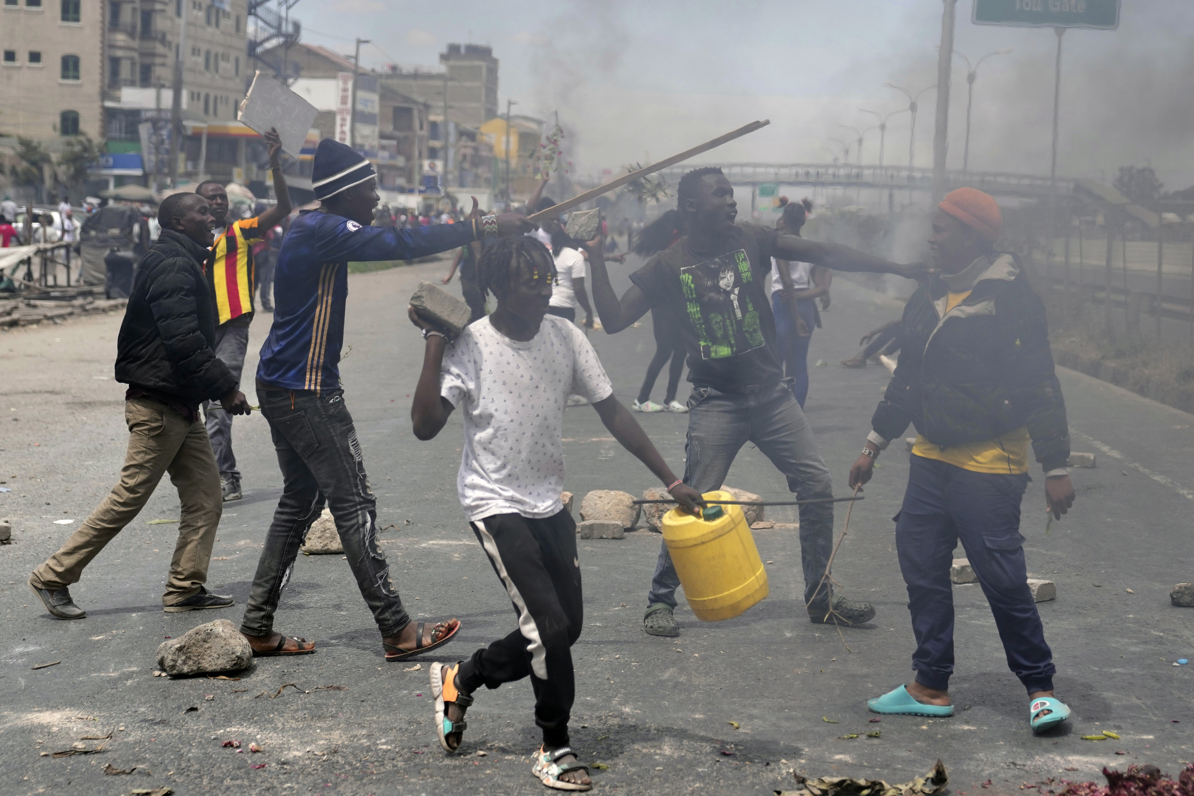 Protests have continued to rock several towns in Kenya, including the capital Nairobi, despite the president saying he will not sign a controversial finance bill that sparked deadly protests last week. Photo: AP