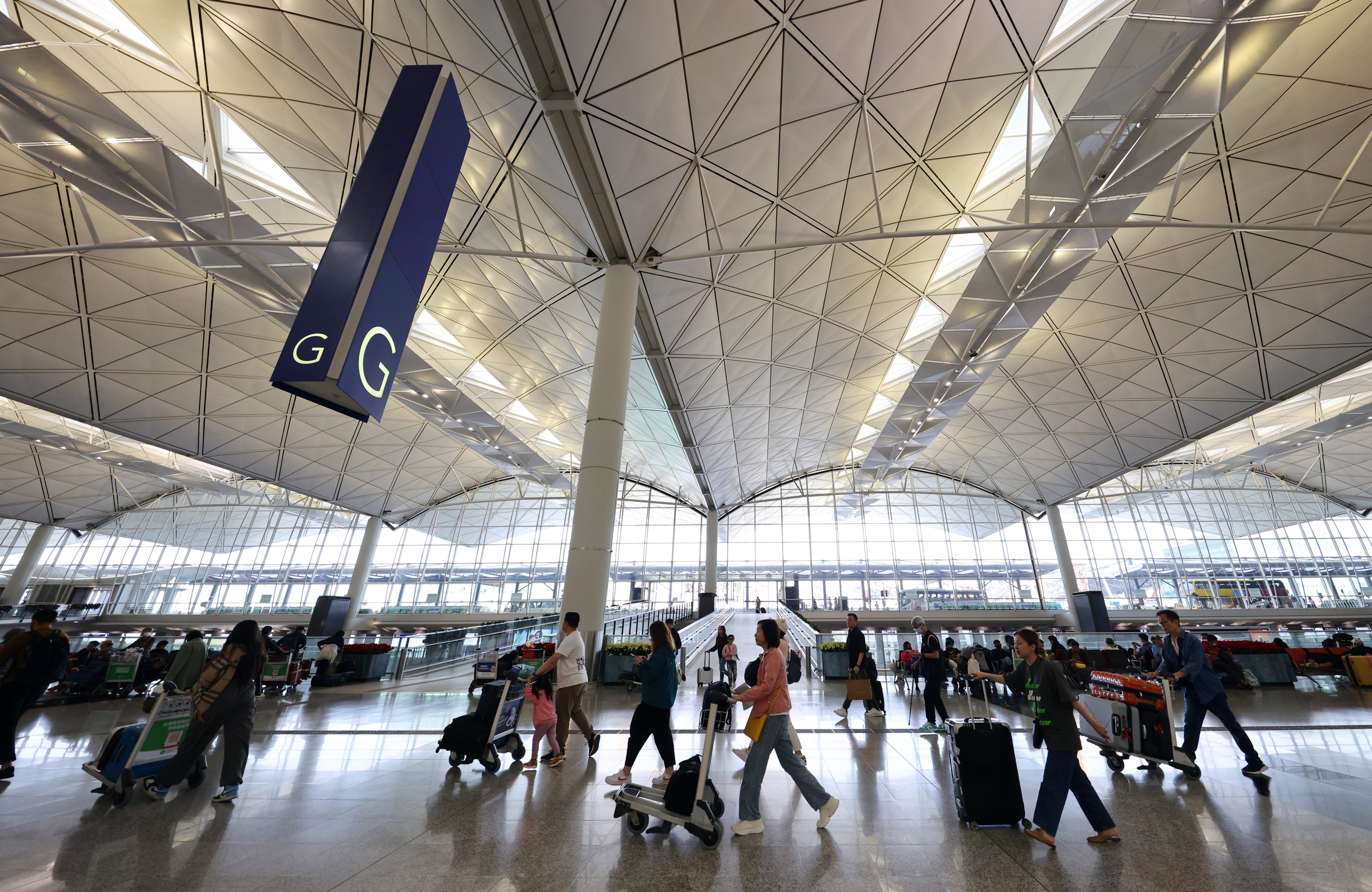 Passenger traffic has gradually increased at Hong Kong International Airport. Photo: Dickson Lee