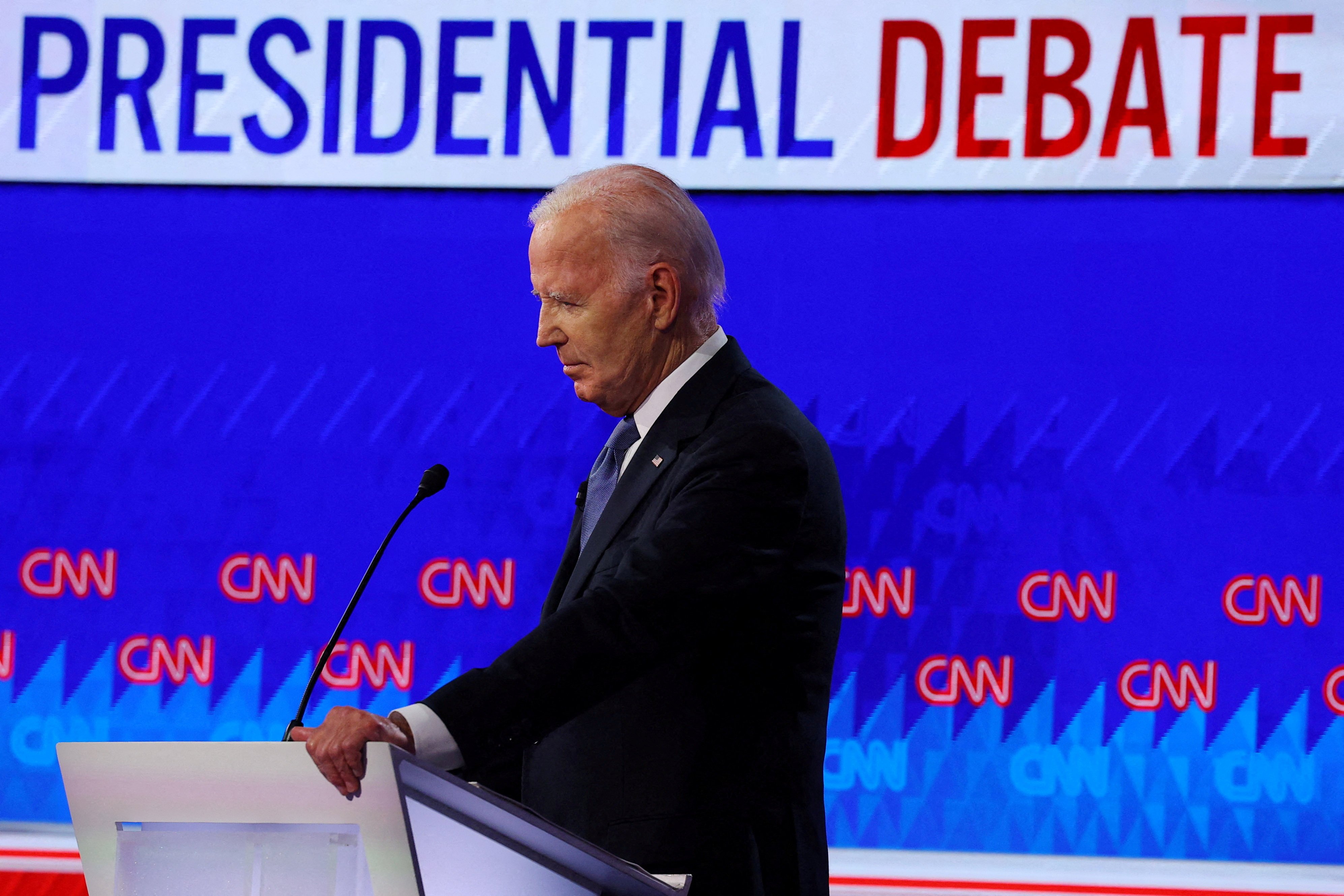 US President Joe Biden during last’s week’s debate. Photo: Reuters