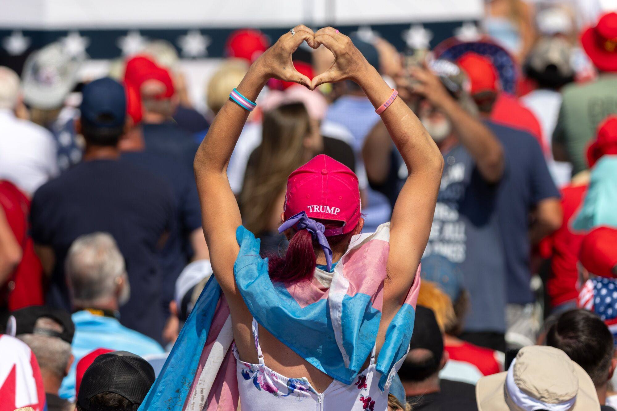 People attend a campaign event with former US president Donald Trump in Chesapeake, Virginia, on June 28, the day after the American presidential debate in which US President Joe Biden is widely considered to have stumbled. Photo: Bloomberg