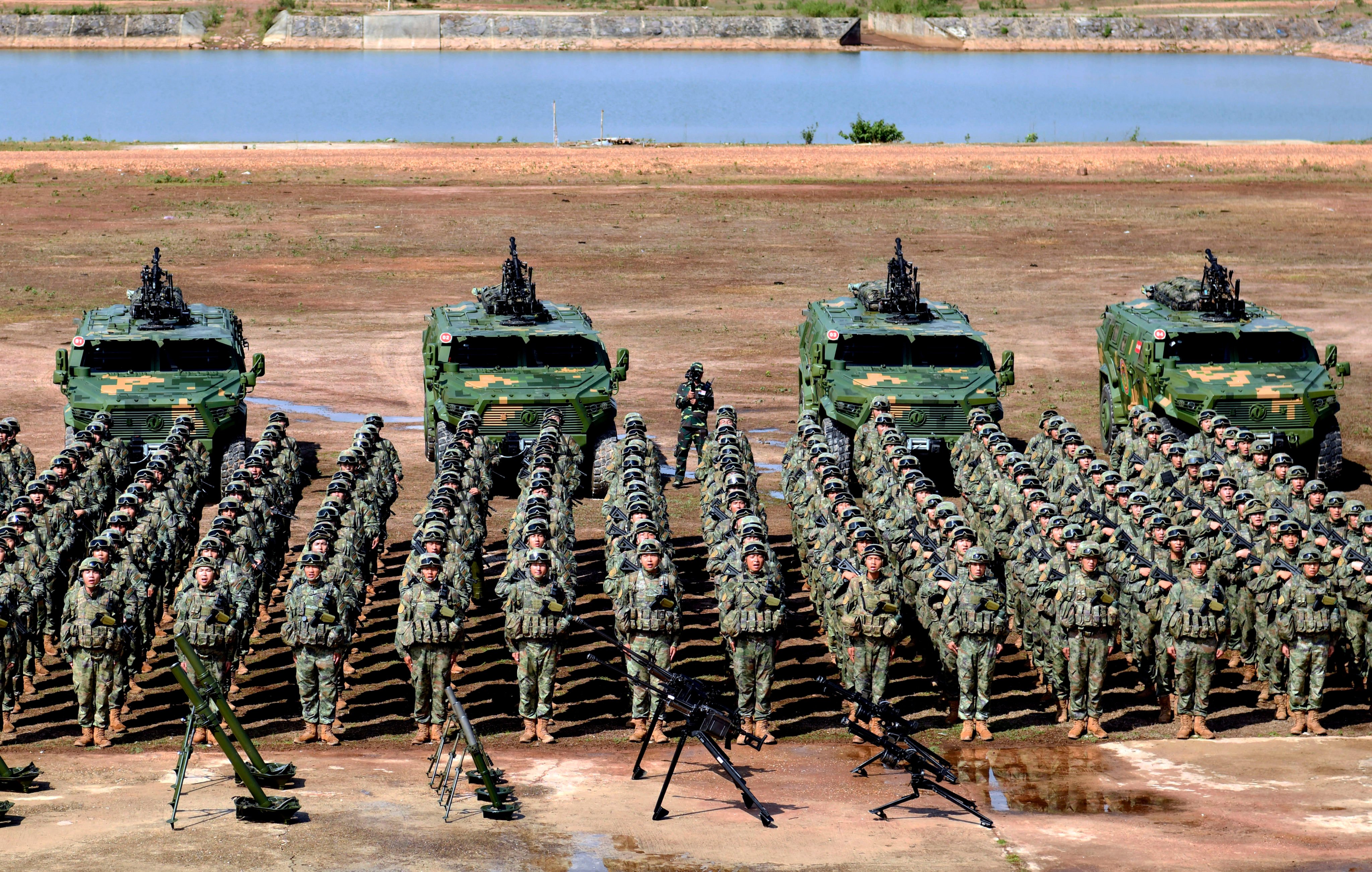 PLA troops pictured ahead of last year’s joint exercise in Laos. This year’s drill starts on Friday. Photo: Xinhua