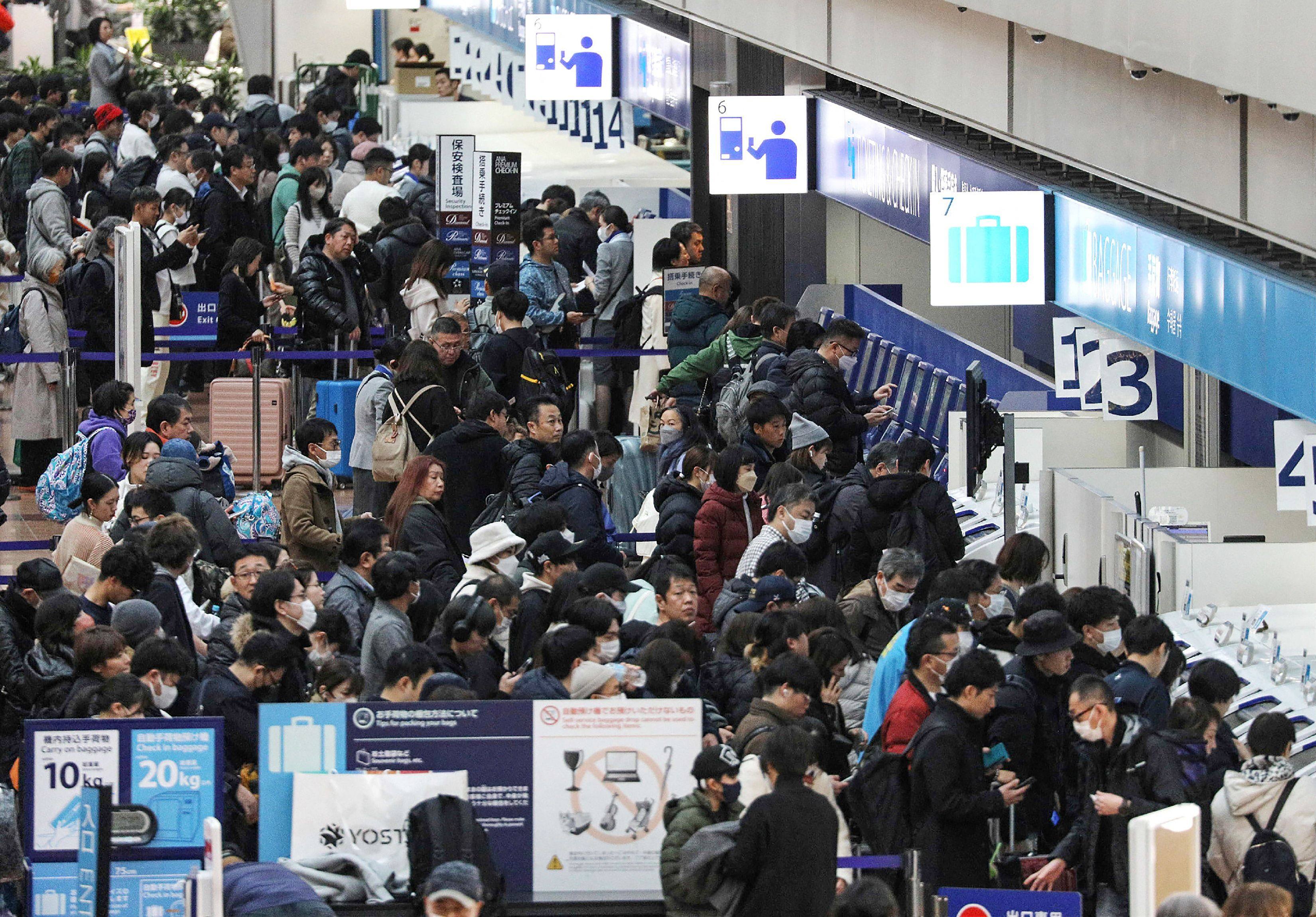 Japan’s aviation industry has seen a rise in customer harassment incidents. Photo: JIJI Press/AFP