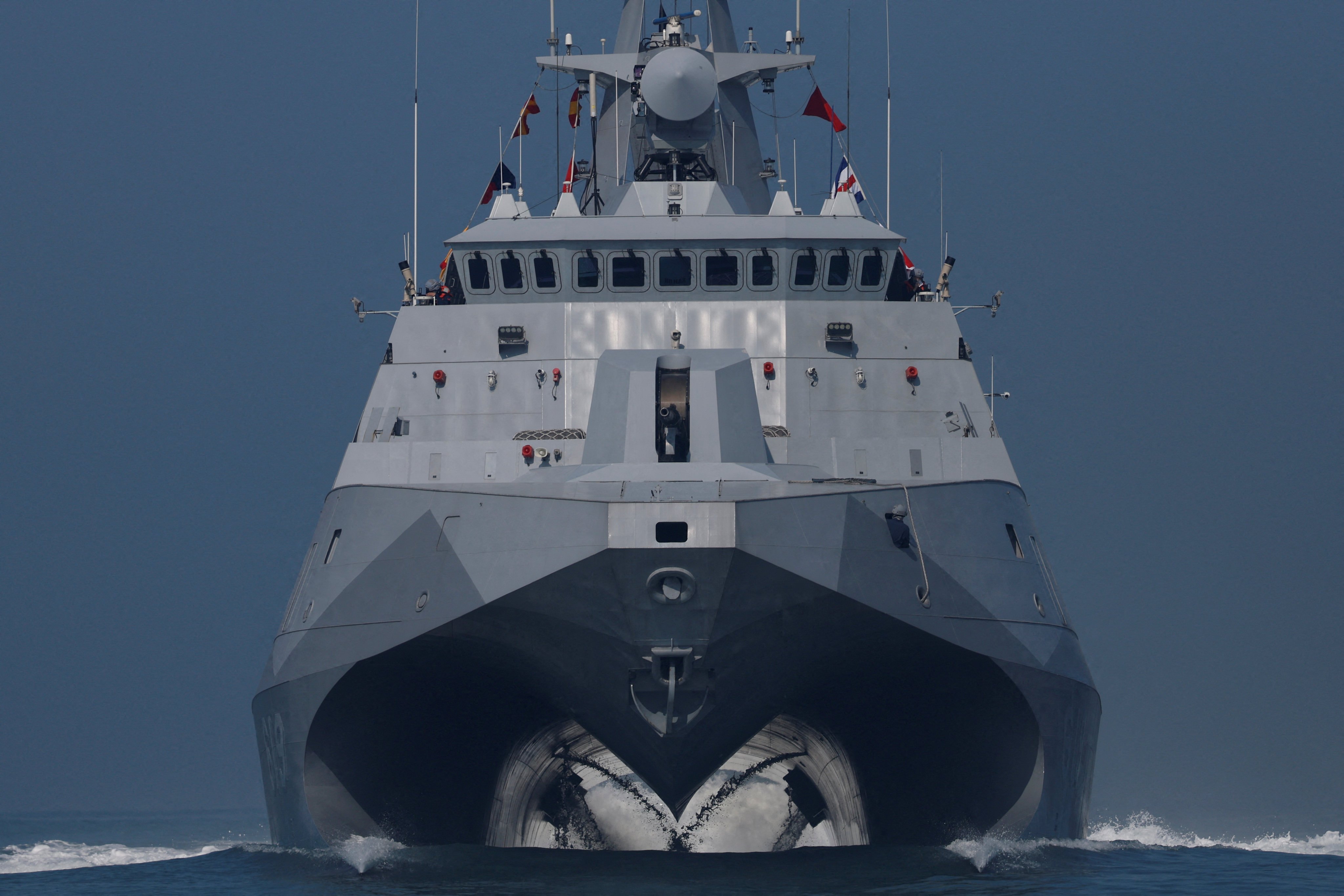 Taiwan will have two more Tuo Jiang-class stealth missile corvettes join its fleet this week as it looks to enhance capabilities in the face of Beijing’s PLA. Photo: Reuters