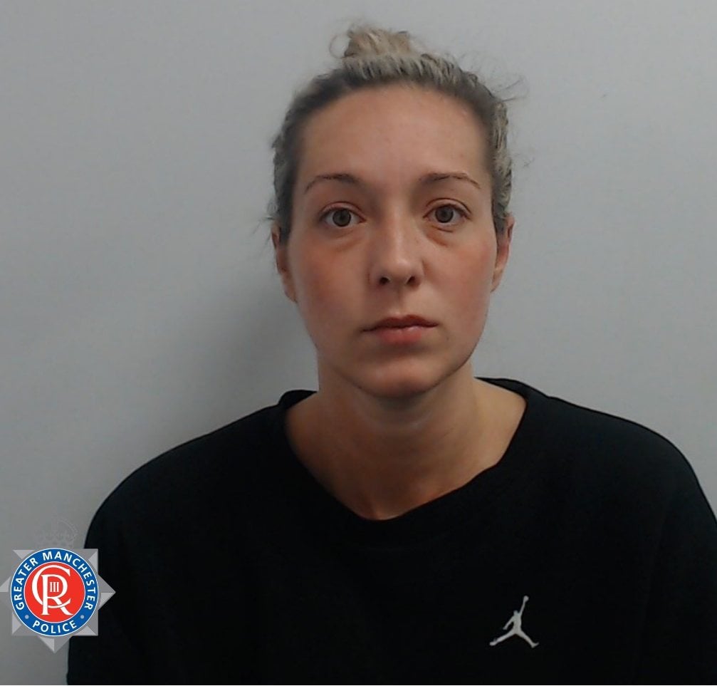 The judge said Rebecca Joynes had been a “high achiever” who had thrown her career away and had her baby taken away from her through her own actions. Photo: Greater Manchester Police