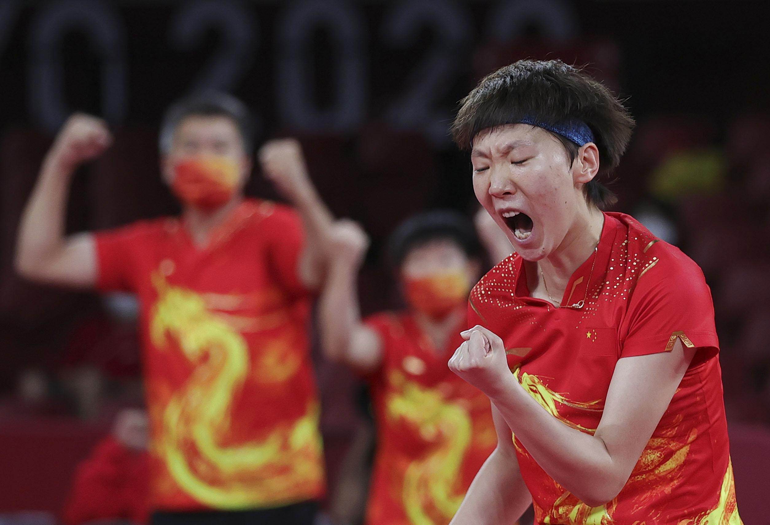 Wang Manyu has been omitted from China’s women’s singles team for Paris. Photo: Xinhua