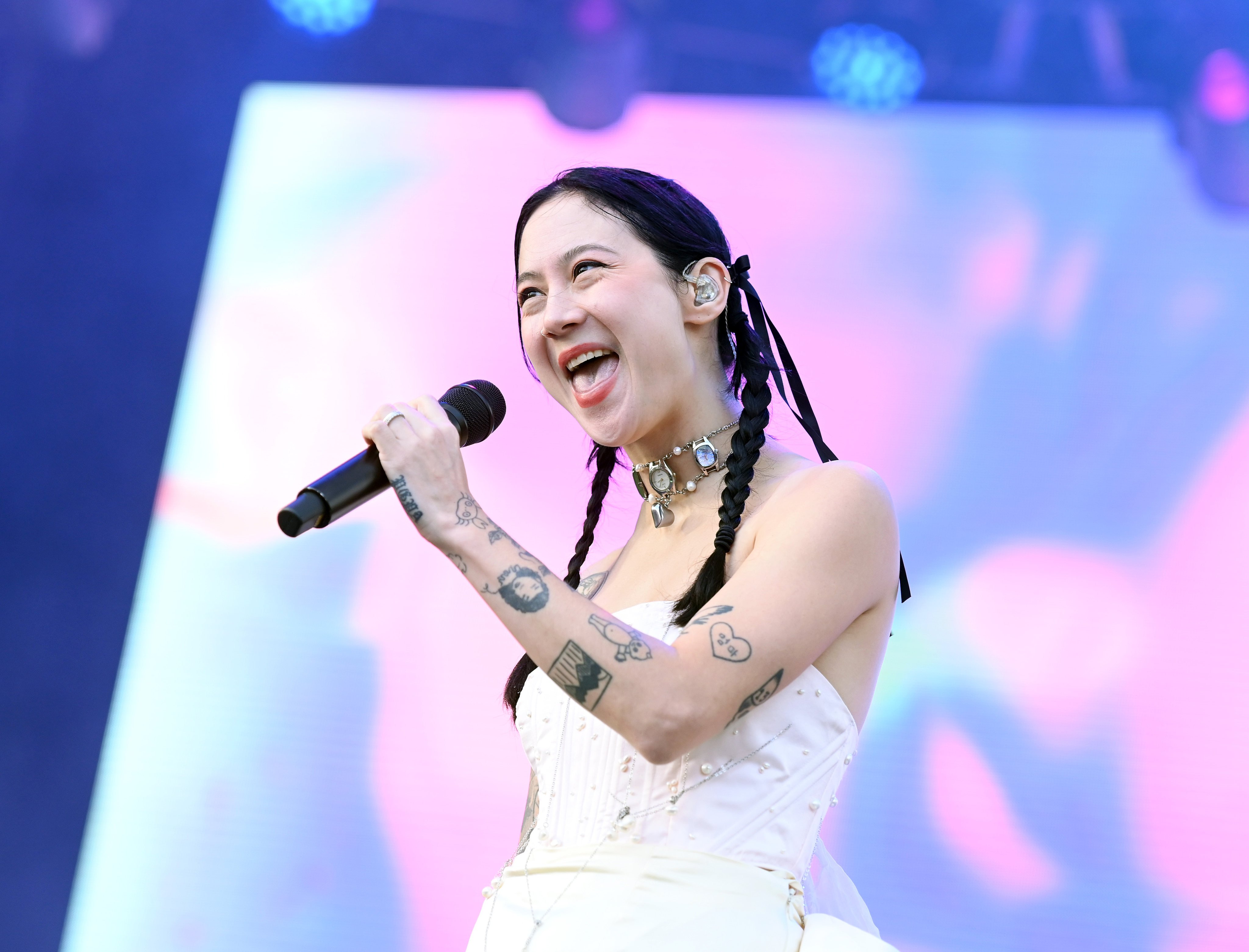 Michelle Zauner, of pop band Japanese Breakfast, at the 2023 Ohana Festival in California. Photo: Getty Images