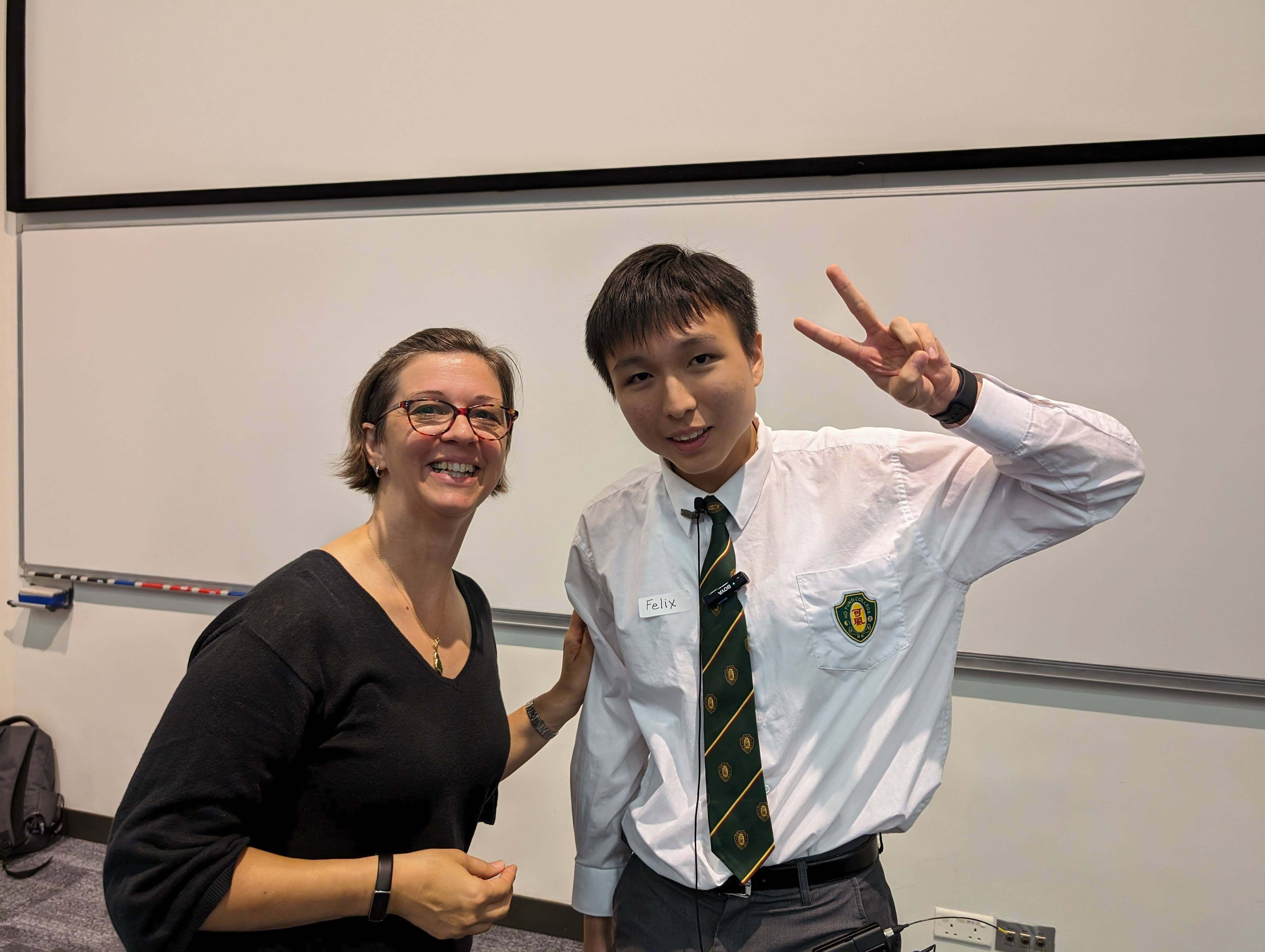 Felix Tsui Yi-yat won first place at the Student Slam competition hosted by Hong Kong Stories. Photo: Handout