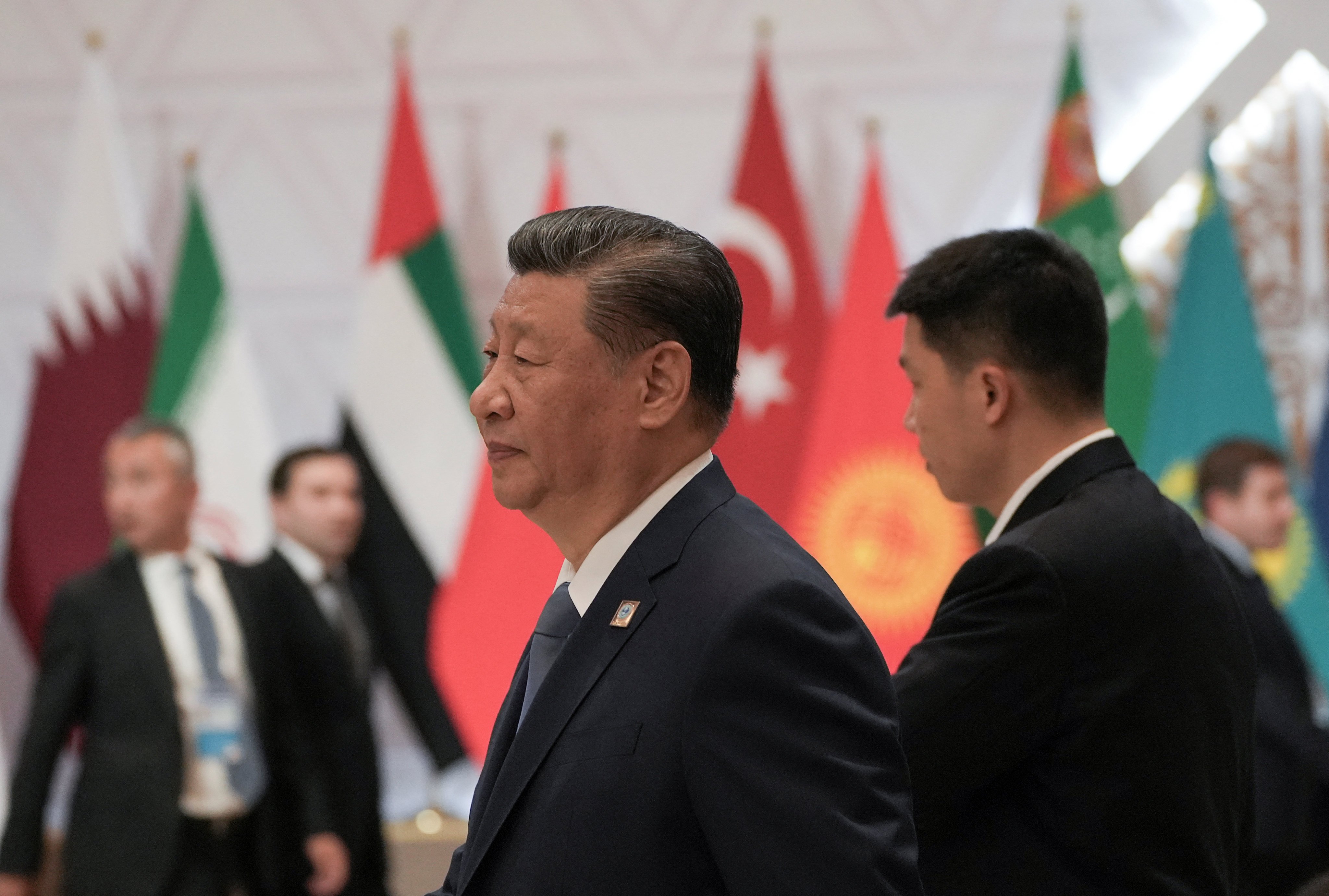 Chinese President Xi Jinping attends the Shanghai Cooperation Organisation summit in Astana, Kazakhstan, on July 4. Photo: Reuters 