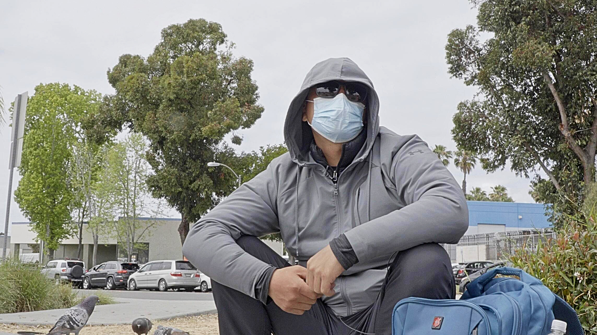 Pan, a border crosser from Hubei province, is seen at the US-Mexico border. He made the crossing with only his backpack, leaving his family in China. Photo: Claudia Hinterseer