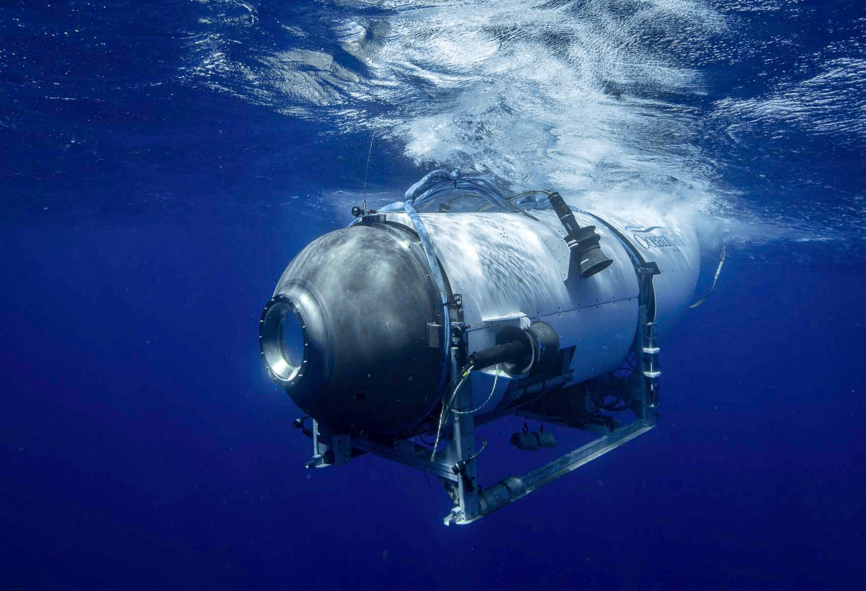 The Titan submersible, operated by OceanGate, imploded during an expedition to view the Titanic wreck on June 18, 2023. Photo: OceanGate Expeditions 