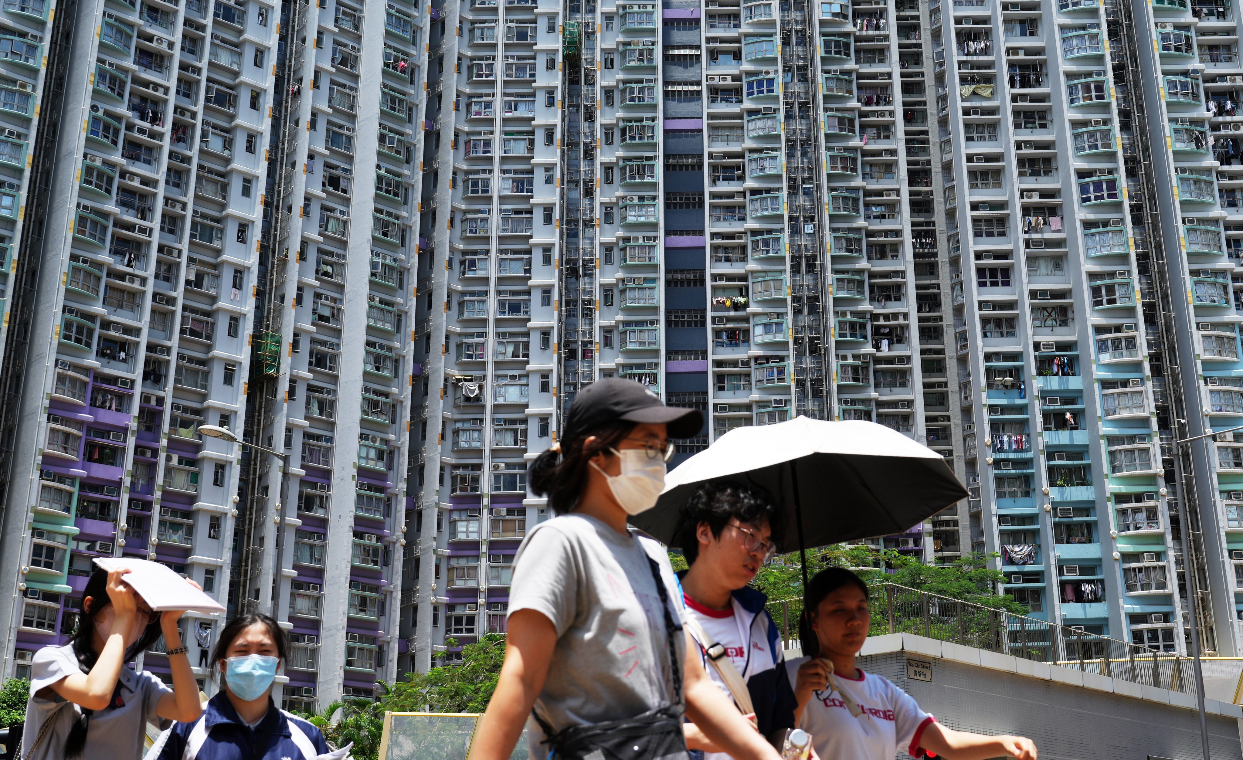 People walk by Hong Kong’s Shek Kip Mei Estate. Public housing rents in the city are set to increase by up to 10 per cent from October. Photo: Sam Tsang