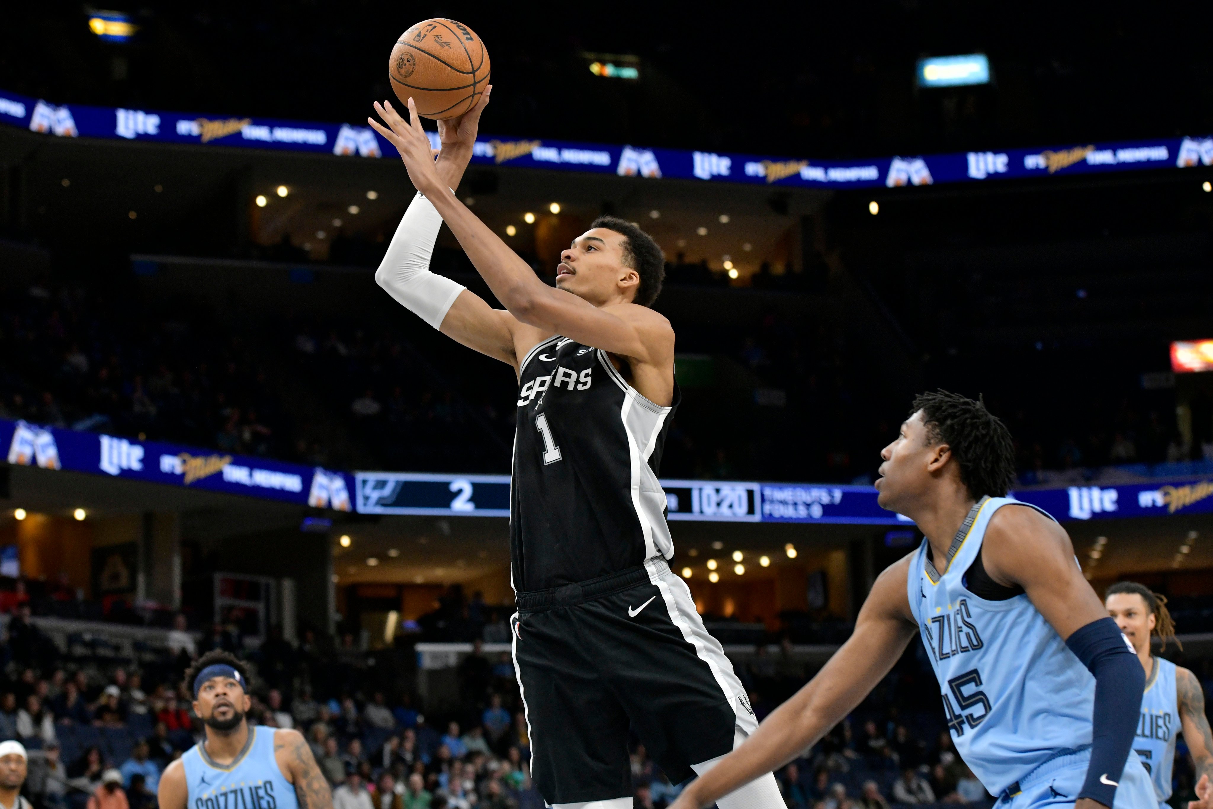 France’s San Antonio Spurs centre Victor Wembanyama, who was the NBA rookie of the year, will be one of the faces of the Paris Games. Photo: AP