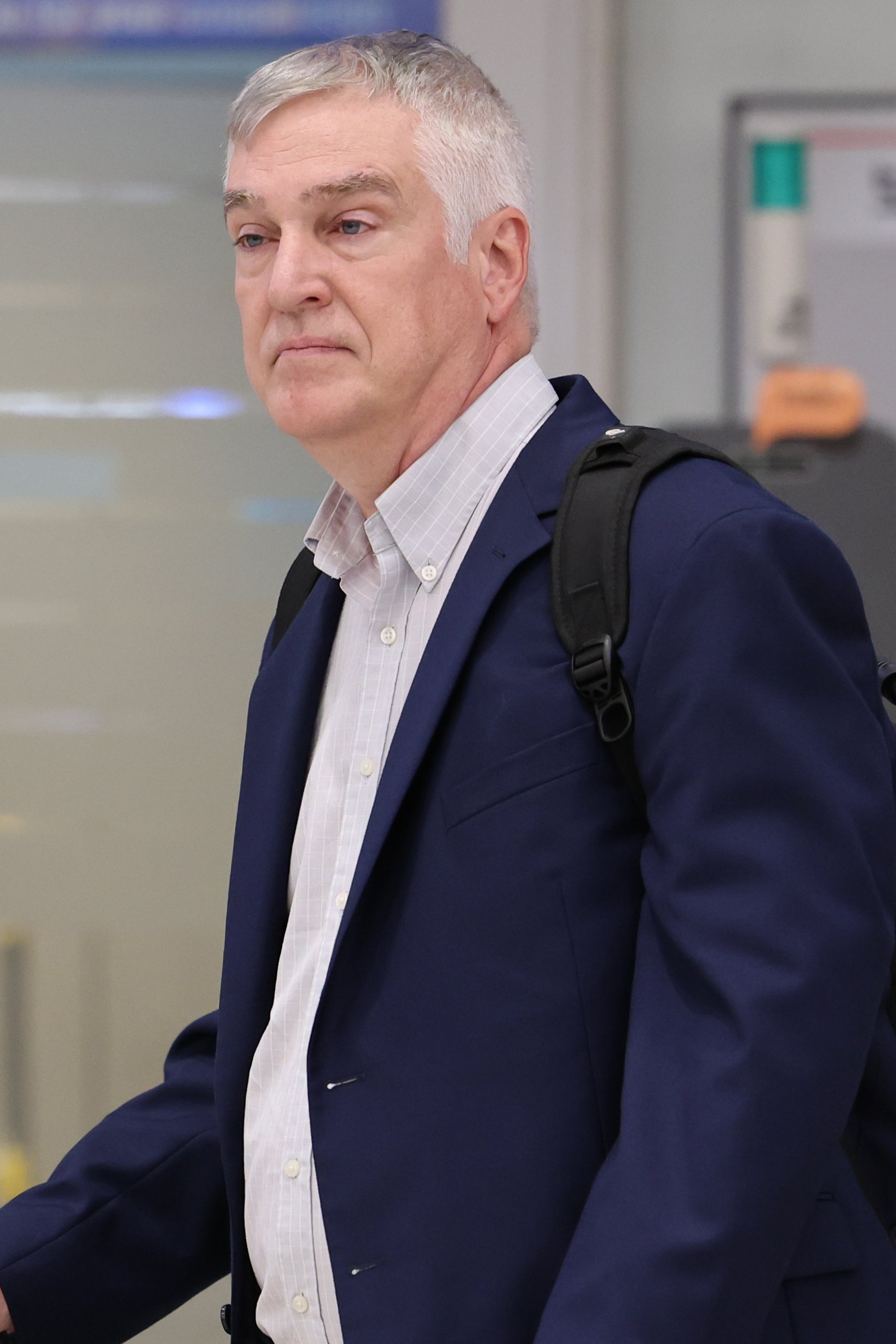 Fred Fleitz, an adviser to former US president Donald Trump, arrives at South Korea’s Incheon International Airport on Sunday. Photo: Yonhap/via EPA-EFE
