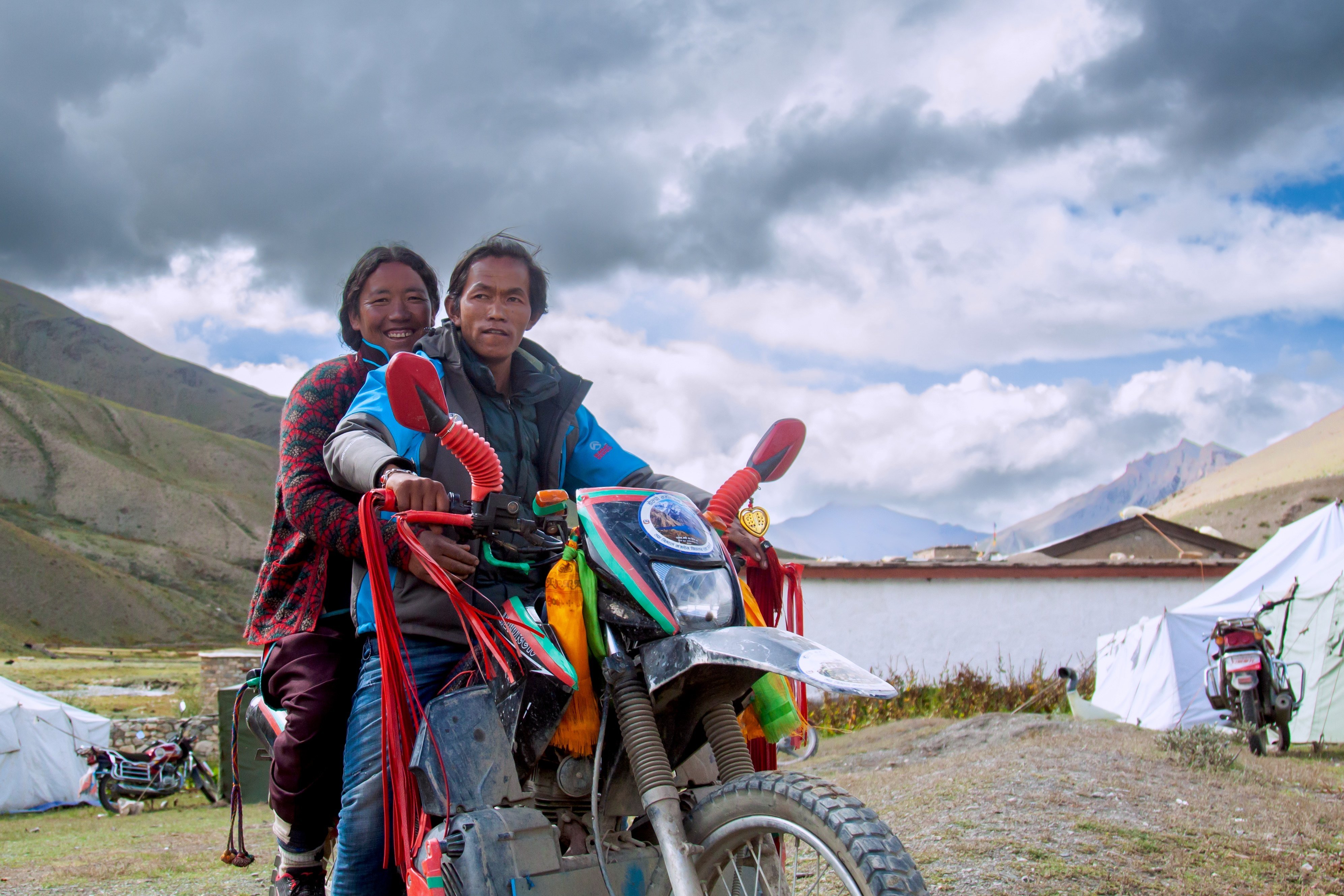 Thanks to the arrival of Chinese motorcycles, locals enjoy newfound mobility around Dolpo, part of the rugged region of Dolpa, the largest, but third-most sparsely peopled of Nepal’s 77 districts. However looming potholes on the road to development include concerns about noise and pollution. Photo: Neelima Vallangi