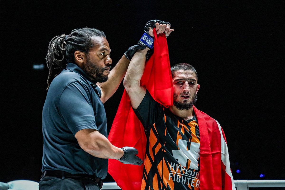 Alibeg Rasulov won the fight against Ok Rae Yoon but failed to win the belt after failing a hydration test. Photo: ONE Championship