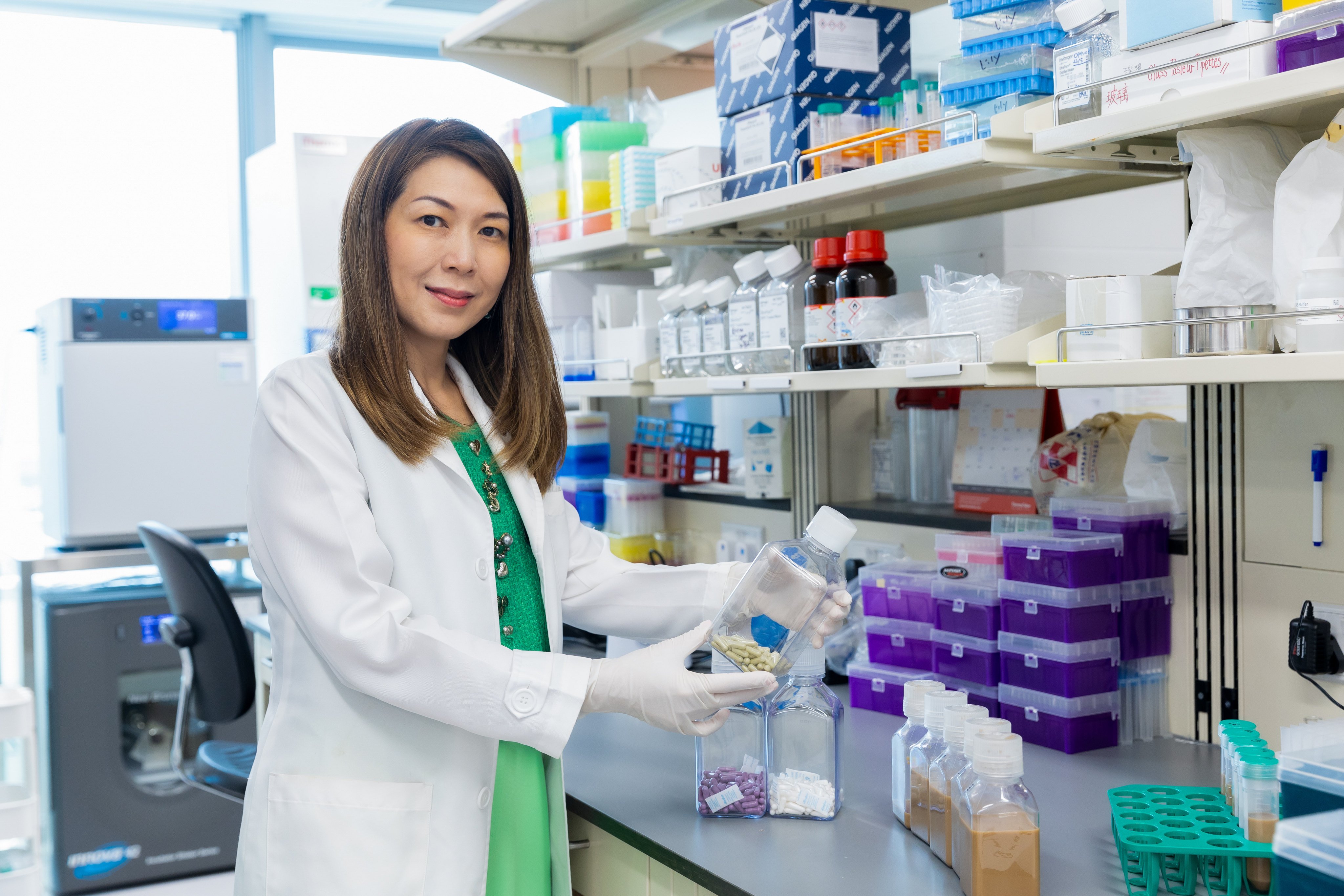 Dr Ng Siew-chien at Chinese University of Hong Kong’s medical school is one of the researchers who invented the new test kit. Photo: Kong Yat-pang