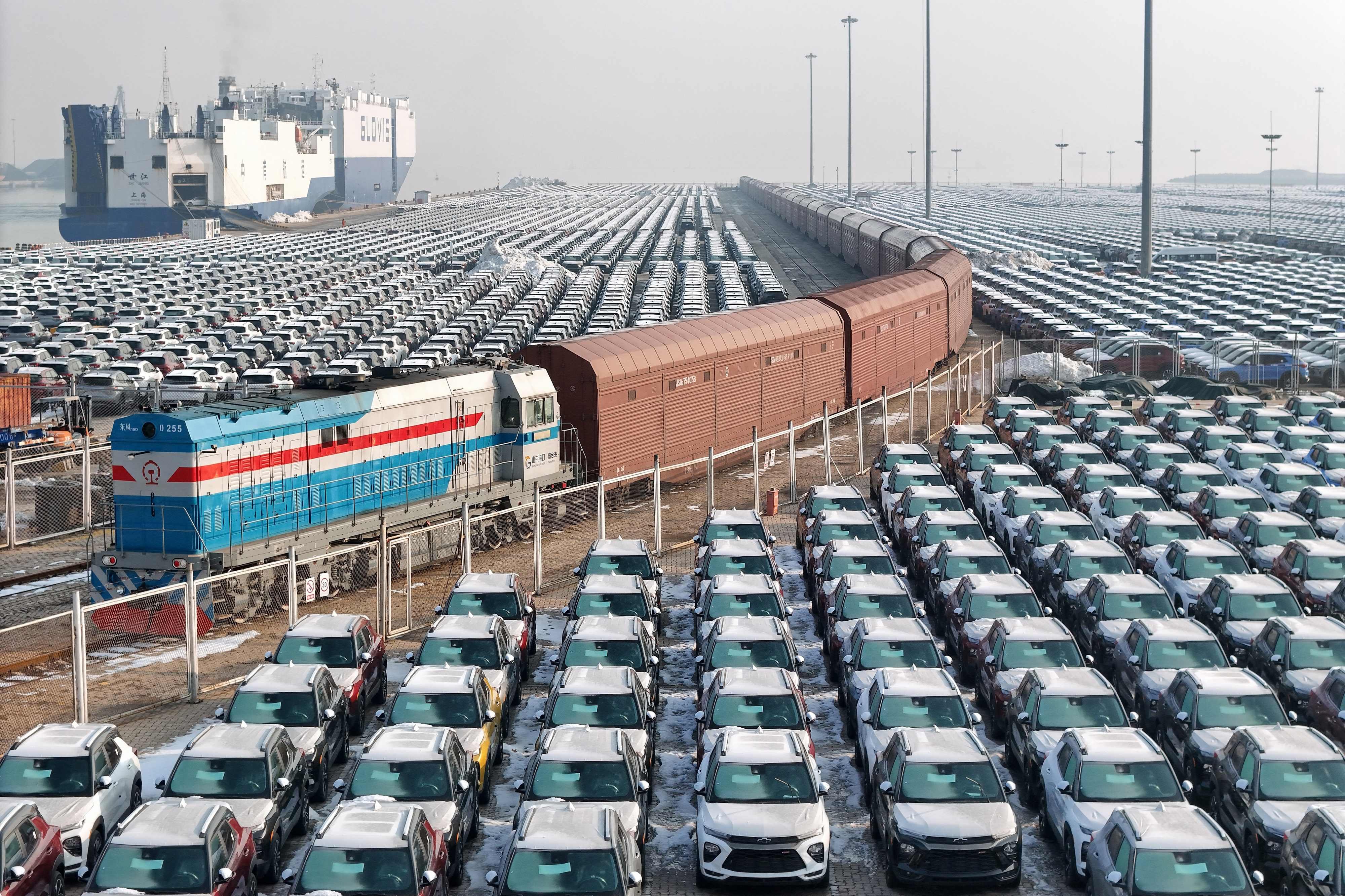 China’s exports rose by 8.6 per cent from a year earlier in June. Photo: AFP