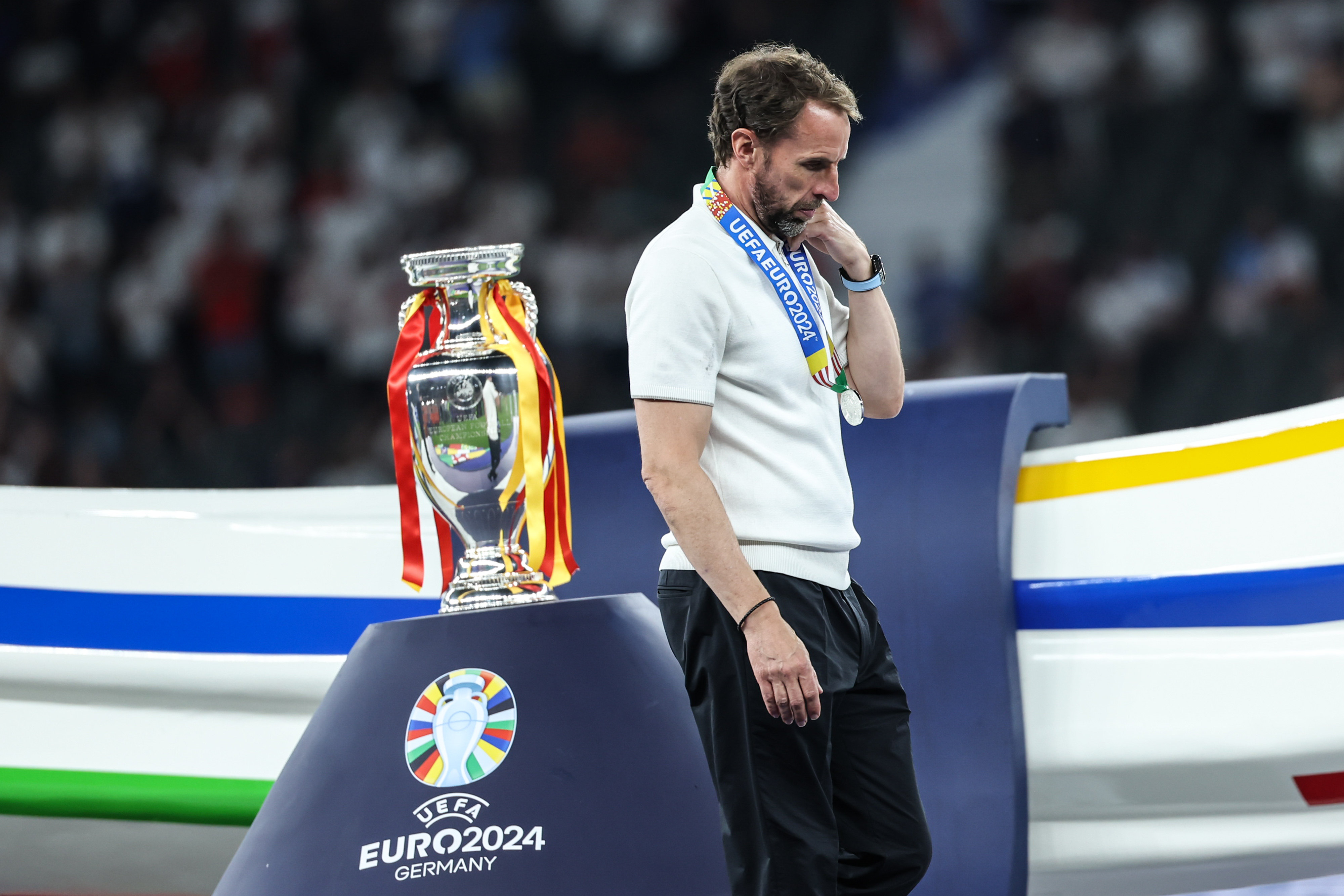 Gareth Southgate saw his England side lose to Spain in the Euro 2024 final, their second consecutive Euros final defeat. Photo: Xinhua