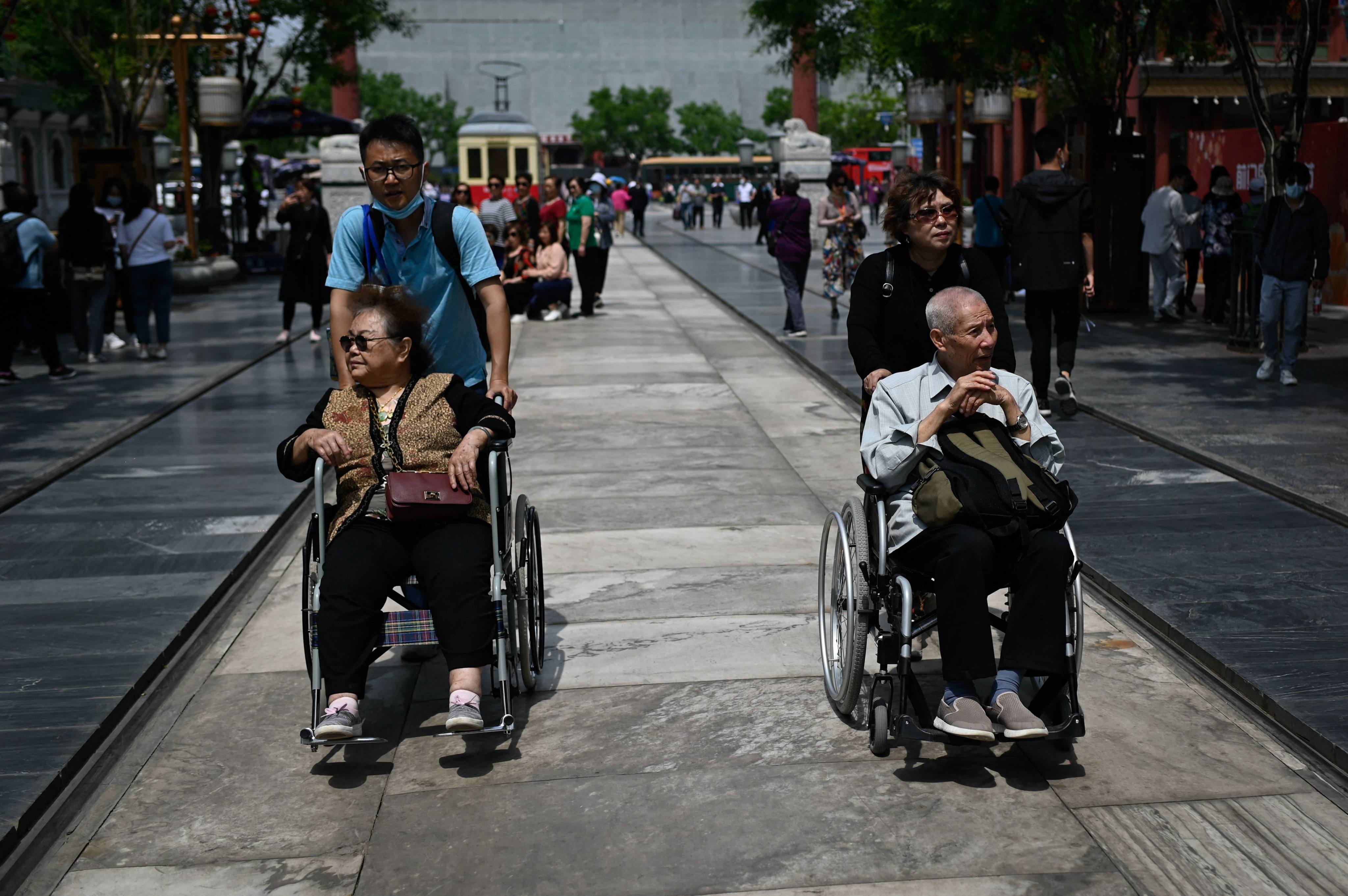 China reported 11.1 million deaths last year, which outnumbered the 9 million new births. Photo: AFP