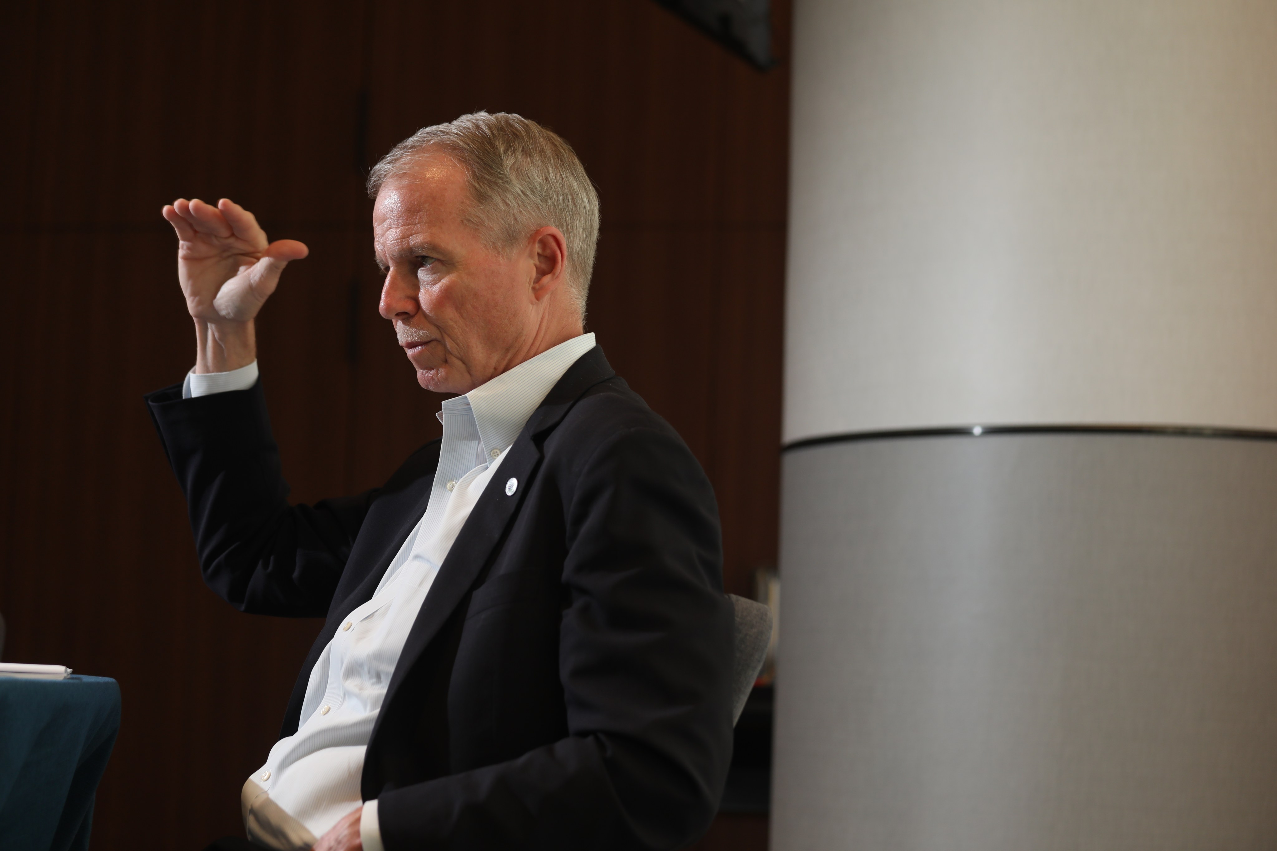 George Oliver, Global CEO and Chairman of Johnson Controls, photographed  in Cyberport.  Photo: Xiaomei Chen