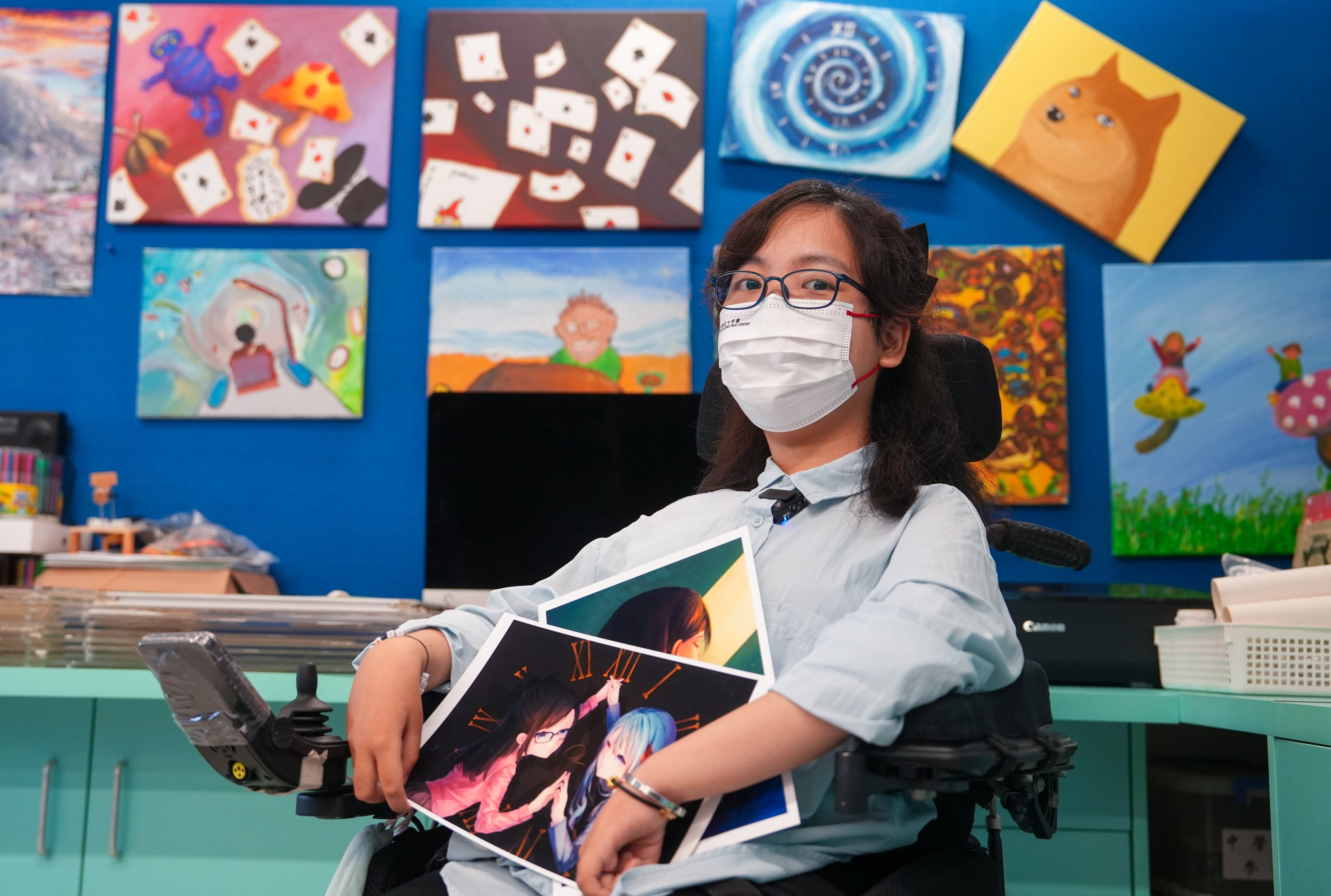 Lai Kwan-yi from Hong Kong Red Cross Princess Alexandra School achieved 25 marks on her DSE exams. Photo: Sun Yeung