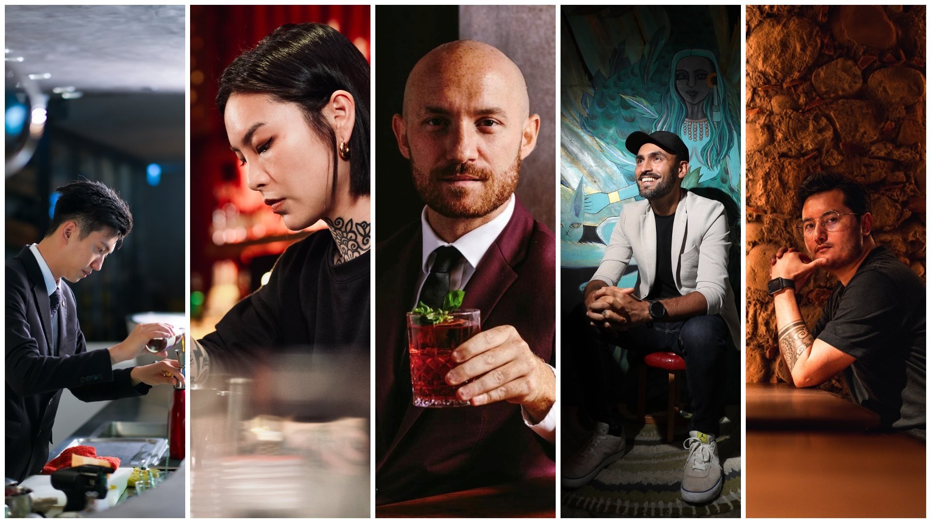 Top Hong Kong bartenders (from left) Leo Ko, Jade Lau, Lorenzo Antinori, Jay Khan  and Ajit Gurung share their go-to bars in the city for beer, wine and cocktails. Photo: Lisa Cam