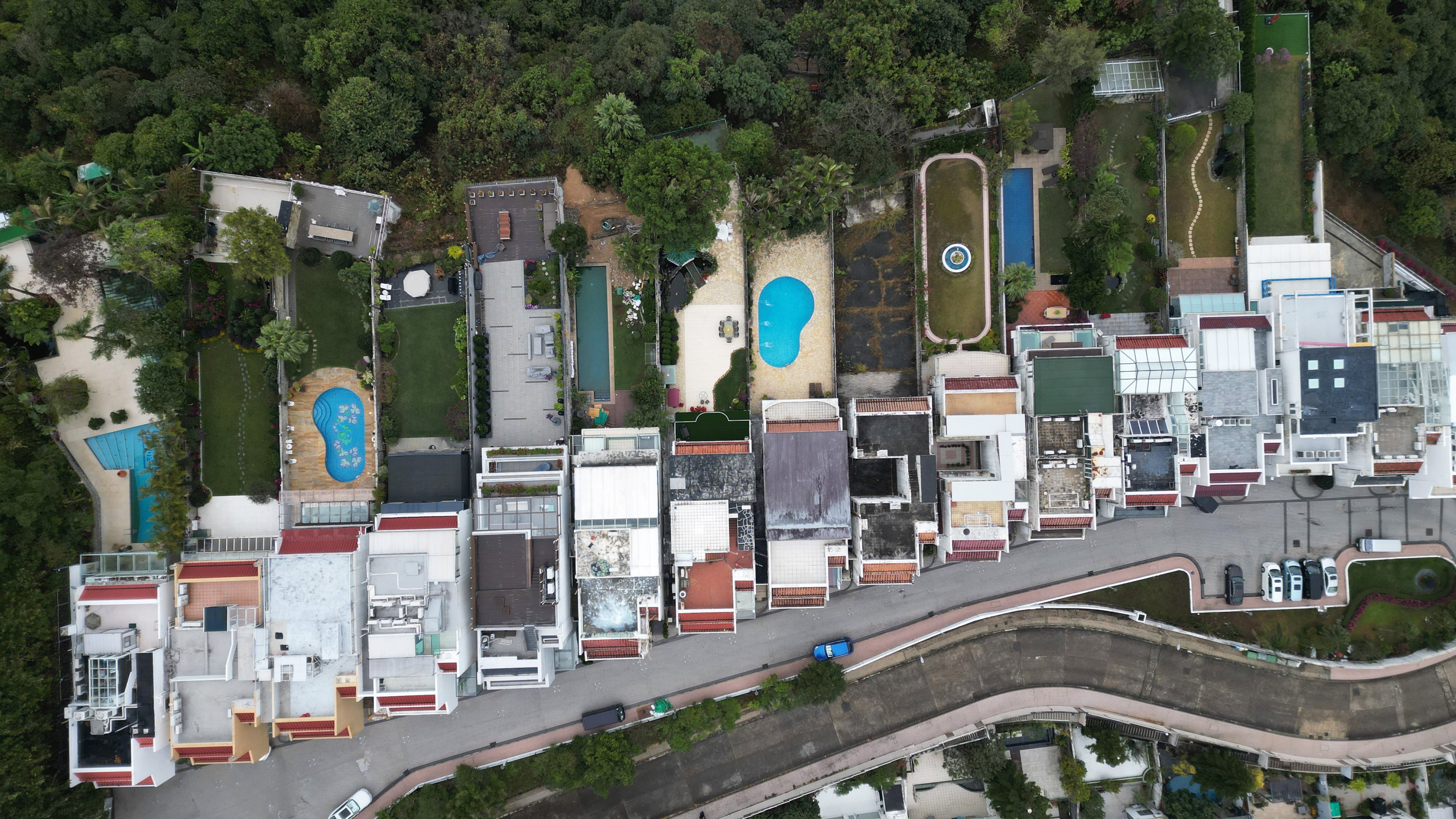 An aerial view of Block B at Flamingo Garden, where many homeowners have landed in hot water over planning breaches. Photo: May Tse
